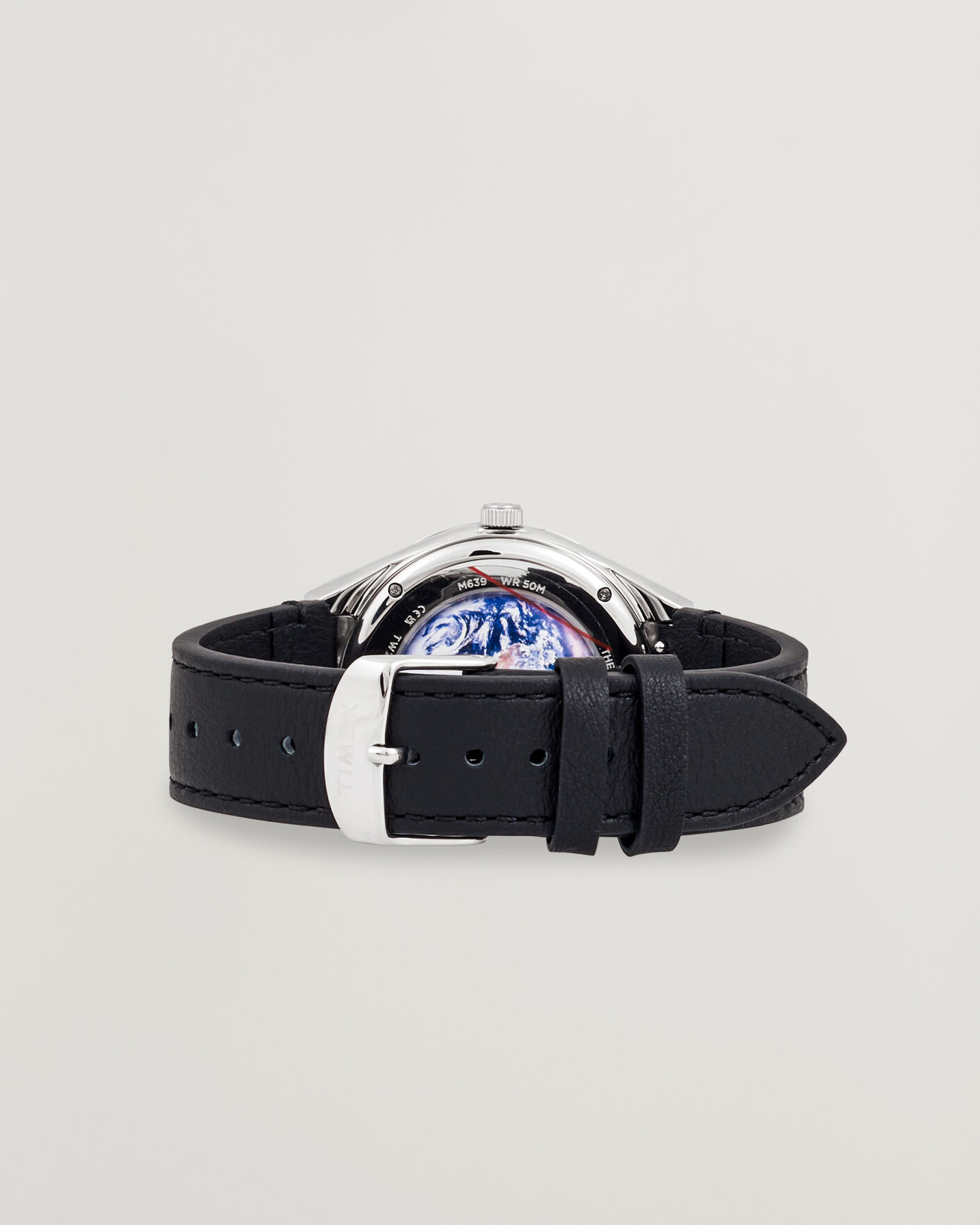 Hombres | Timex Q Timex x NASA Luminous Leather Strap 40mm Black Dial | Timex | Q x NASA Luminous Leather Strap 40mm Black Dial