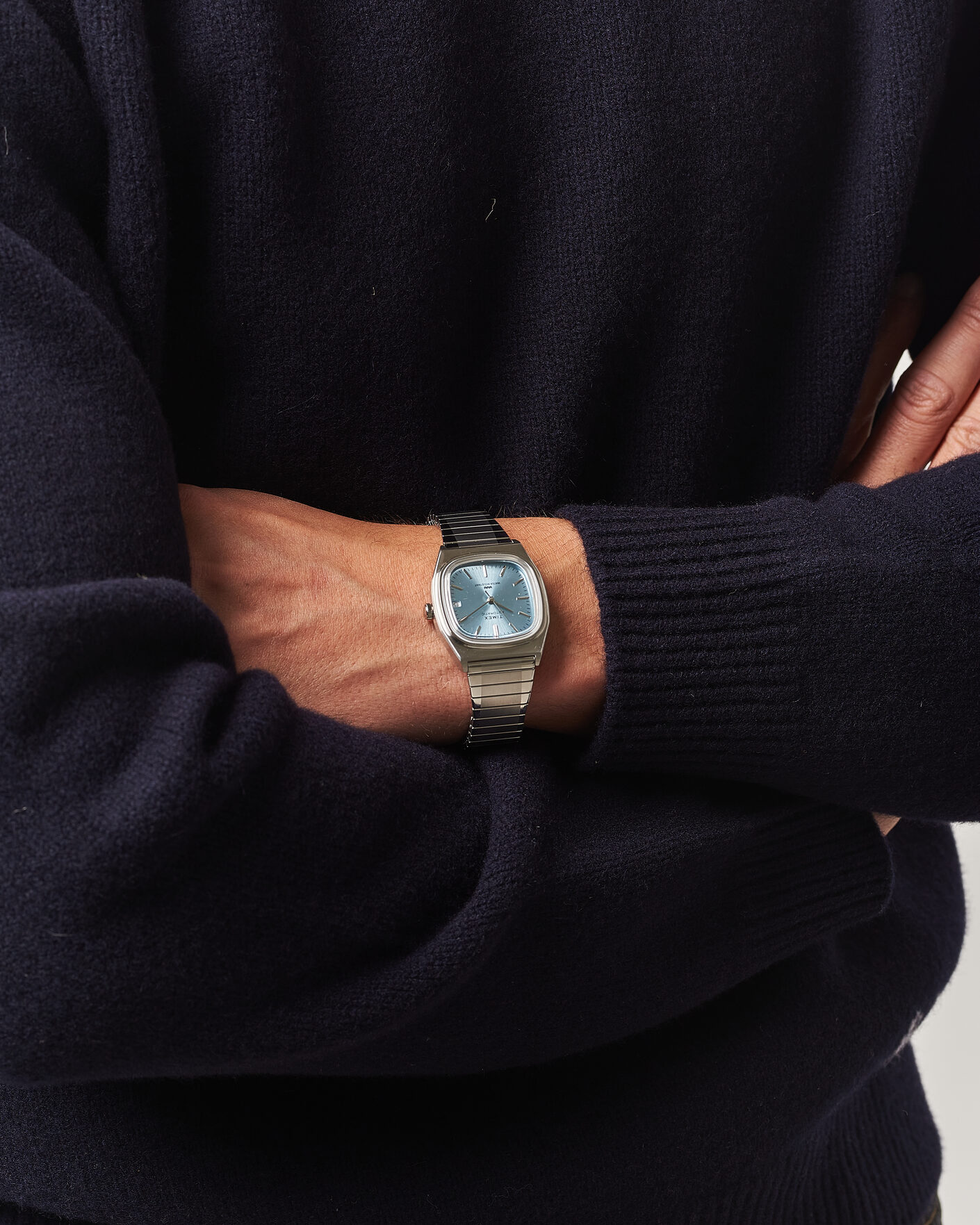 Hombres | Timex 1983s Automatic Reissue 34mm Ice Blue Dial | Timex | 1983s Automatic Reissue 34mm Ice Blue Dial
