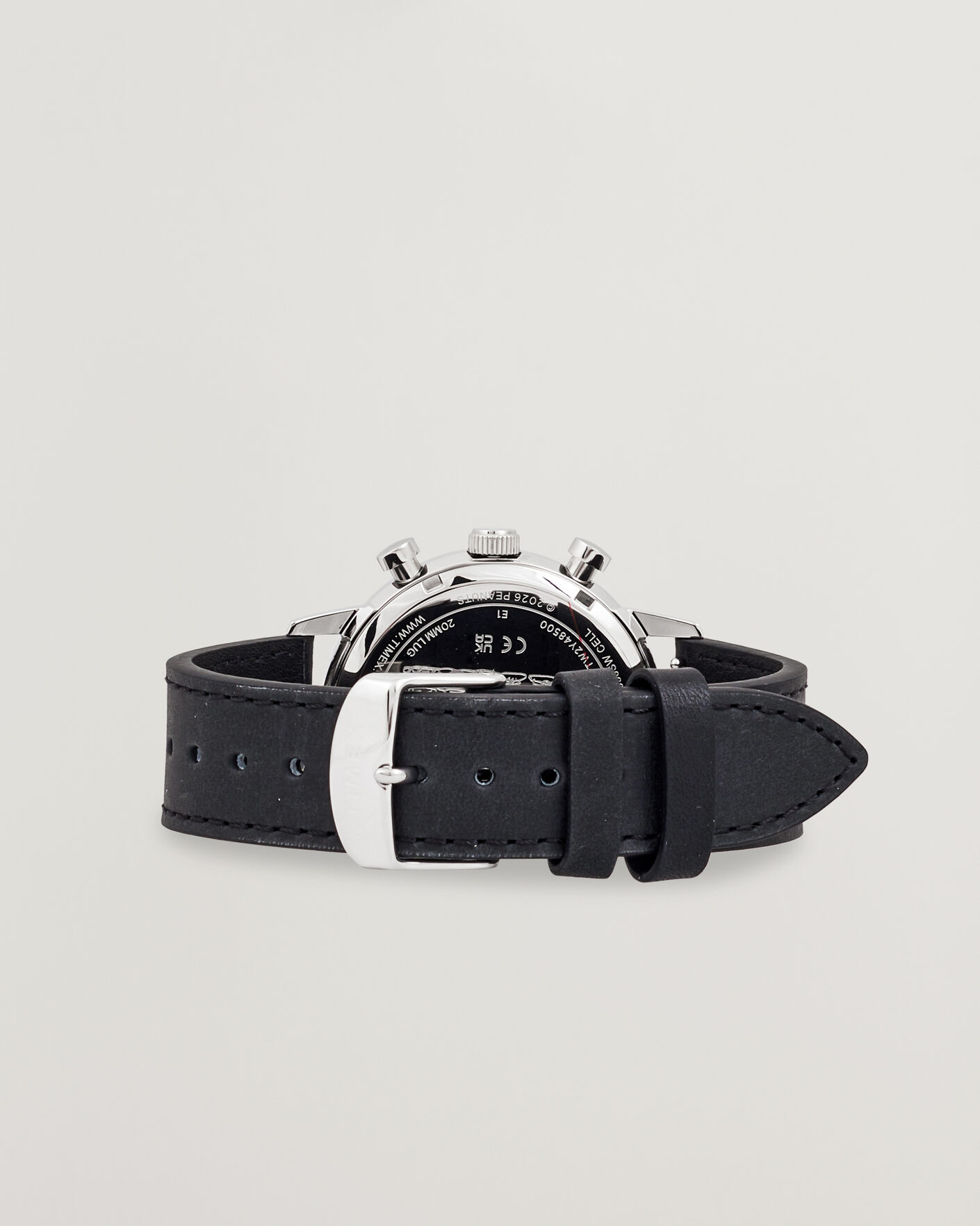 Hombres | Timex Timex x Peanuts Chrono Cool Joe Leather 40mm Black Dial | Timex | x Peanuts Chrono Cool Joe Leather 40mm Black Dial