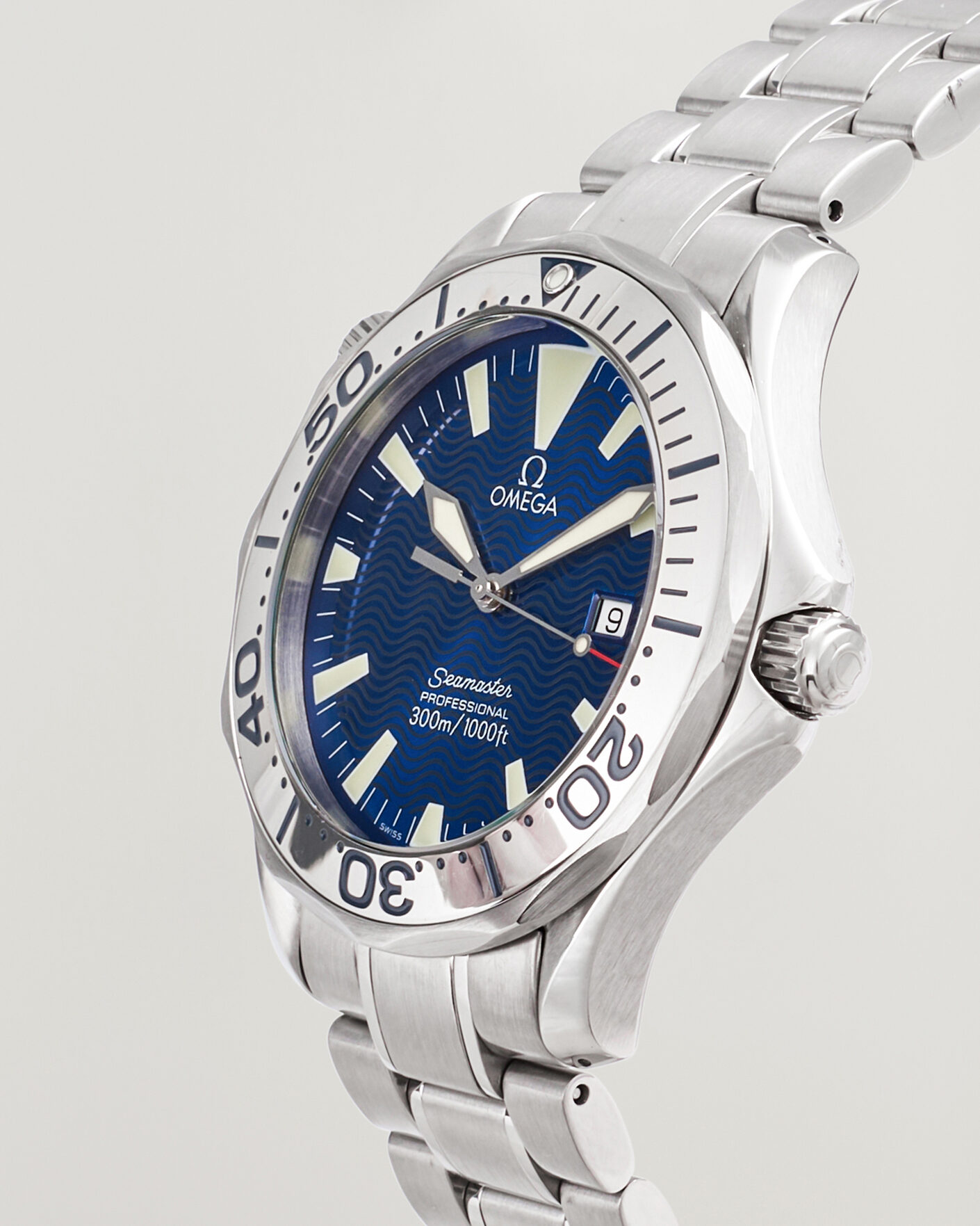 Hombres | Pre-Owned & Vintage Watches | Omega Pre-Owned | Seamaster 300M Electric Blue
