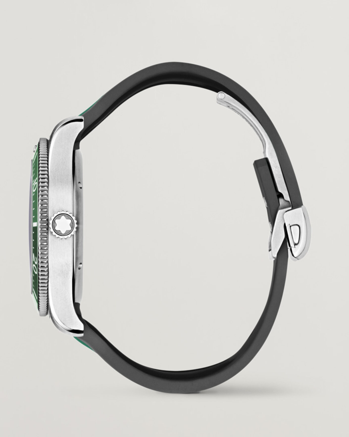 Hombres | Montblanc Iced Sea Automatic Date Rubber Strap Green | Montblanc | Iced Sea Automatic Date Rubber Strap Green