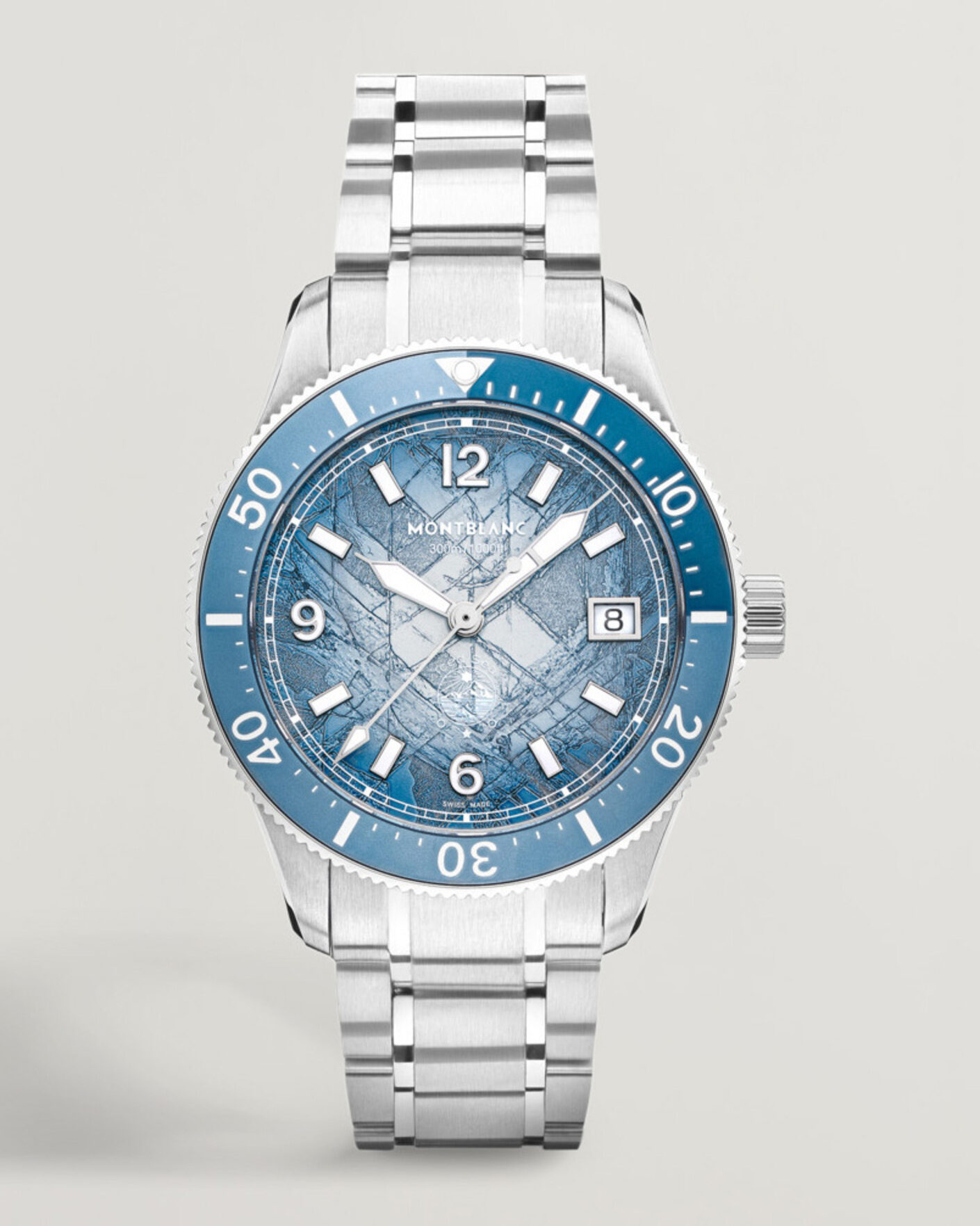 Hombres | Montblanc Iced Sea Automatic Date 0 Oxygen Light Blue | Montblanc | Iced Sea Automatic Date 0 Oxygen Light Blue
