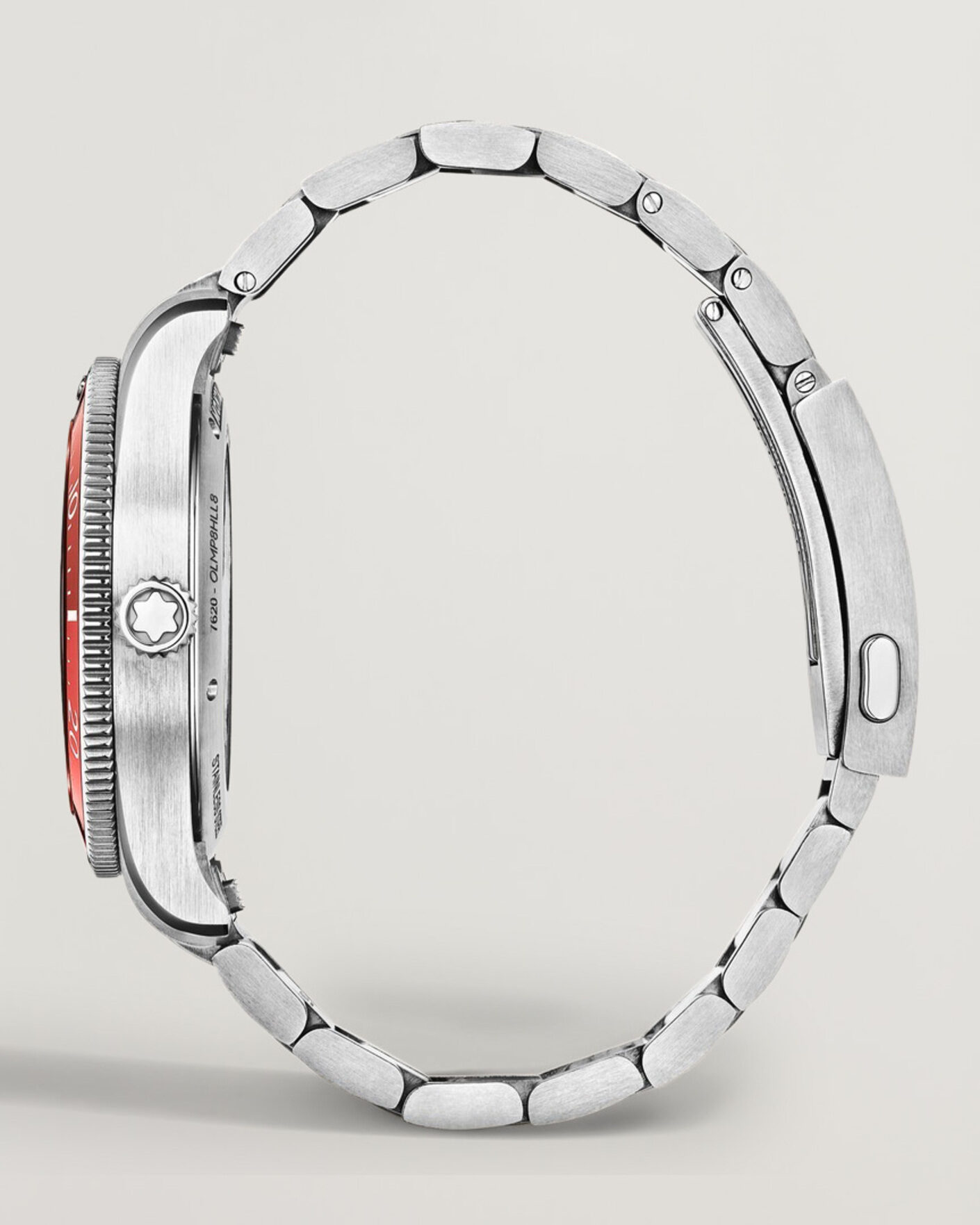 Hombres | Correa de acero inoxidable | Montblanc | Iced Sea Automatic Date 0 Oxygen Limited Red