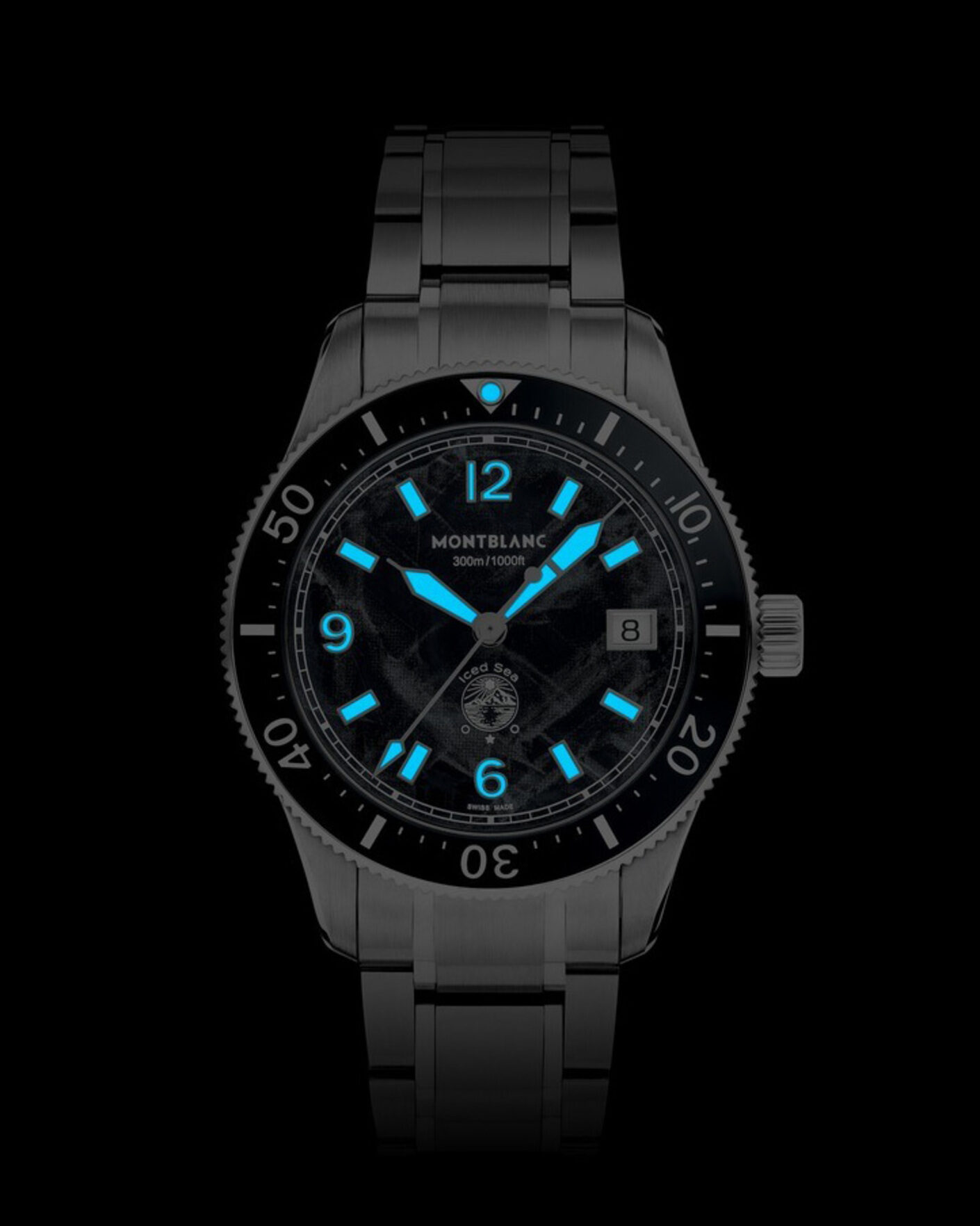 Hombres | Montblanc Iced Sea Automatic Date 0 Oxygen Black | Montblanc | Iced Sea Automatic Date 0 Oxygen Black
