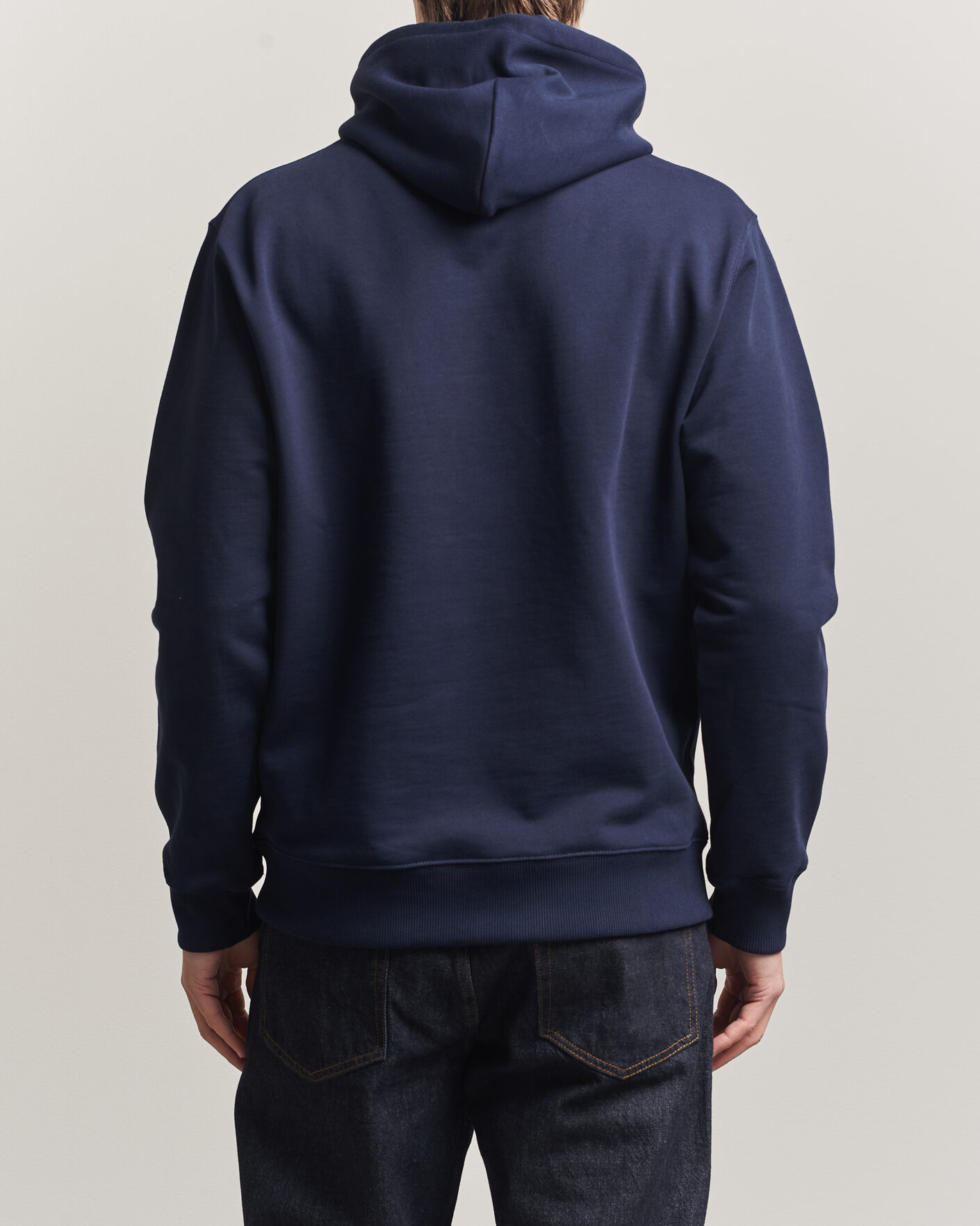Hombres | Jerséis y prendas de punto | Drôle de Monsieur | Classic Slogan Hoodie Navy