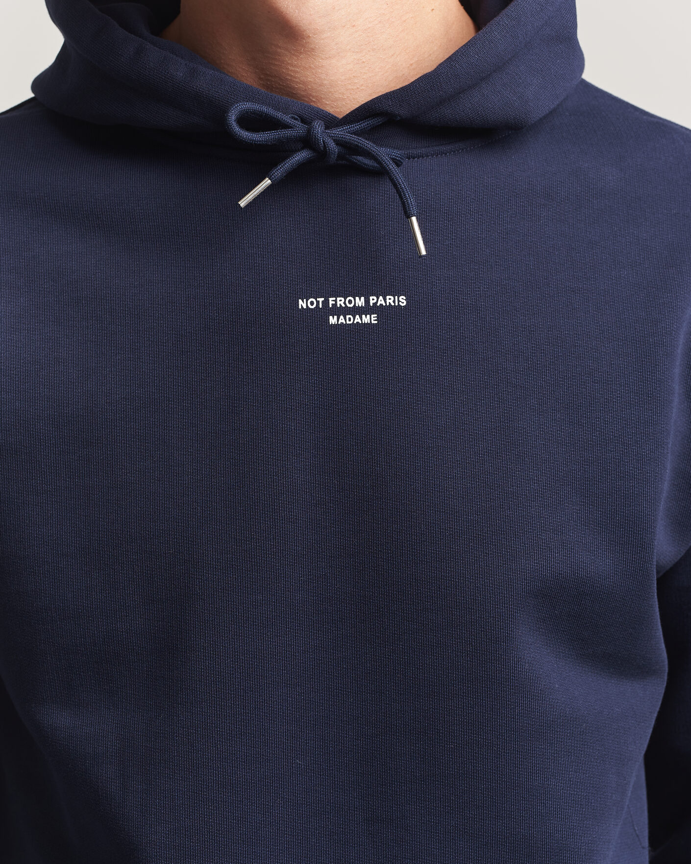 Hombres | Jerséis y prendas de punto | Drôle de Monsieur | Classic Slogan Hoodie Navy