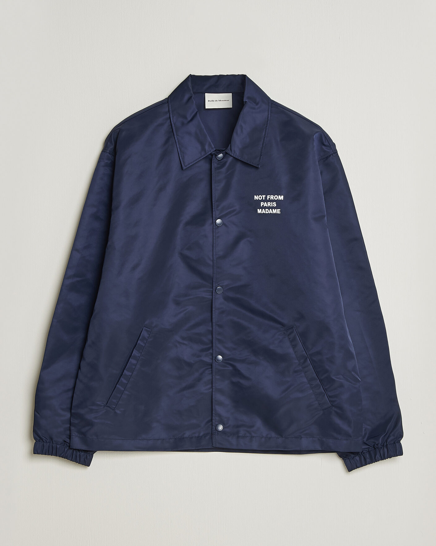 Hombres | Abrigos y chaquetas | Drôle de Monsieur | La Veste Slogan Jacket Navy