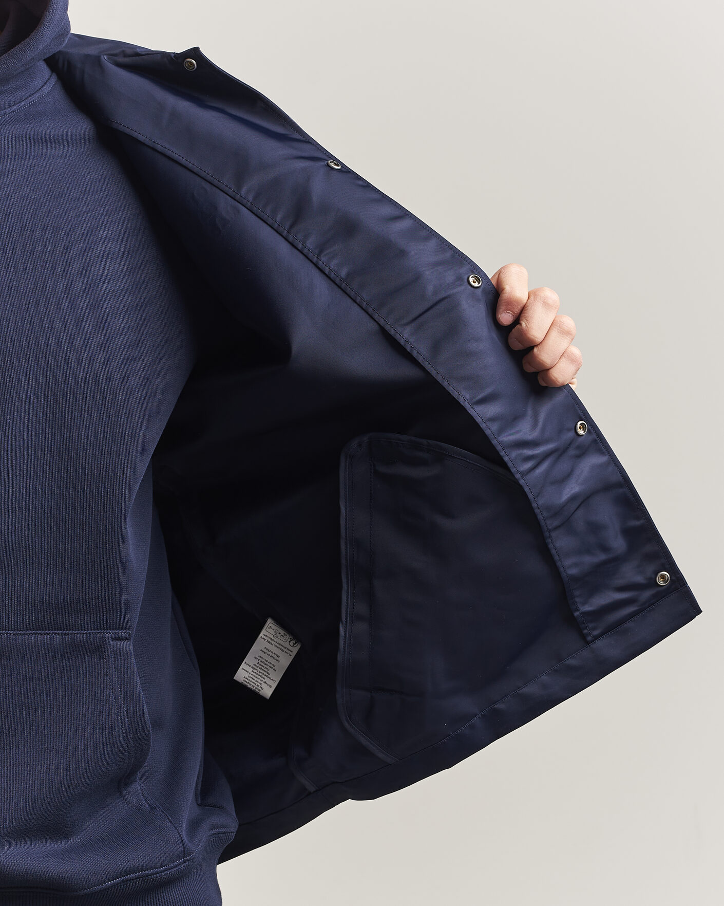 Hombres | Abrigos y chaquetas | Drôle de Monsieur | La Veste Slogan Jacket Navy