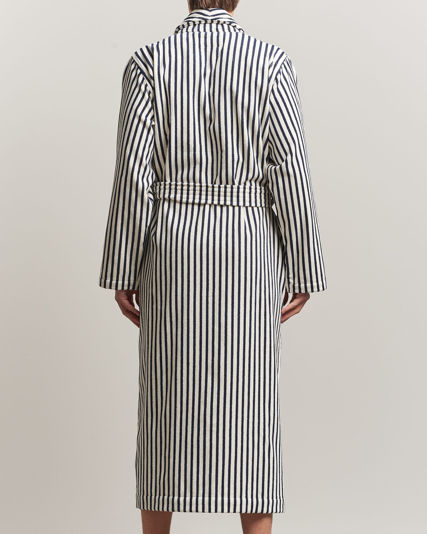 Hombres | Pijamas y batas | Tekla | Organic Terry Classic Bathrobe Sailor Stripes