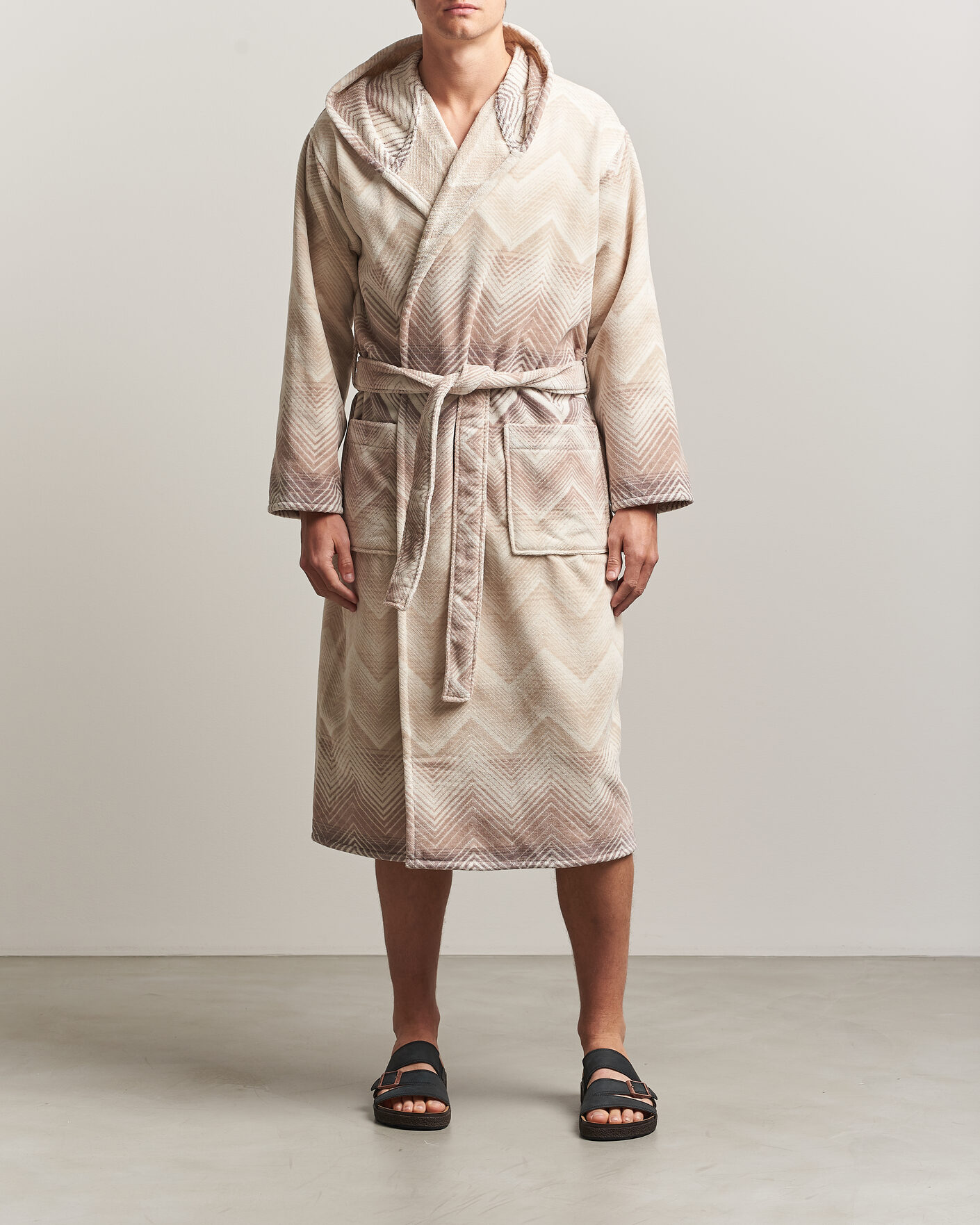 Hombres | Pijamas y batas | Missoni Home | Marea Hooded Bathrobe Beige
