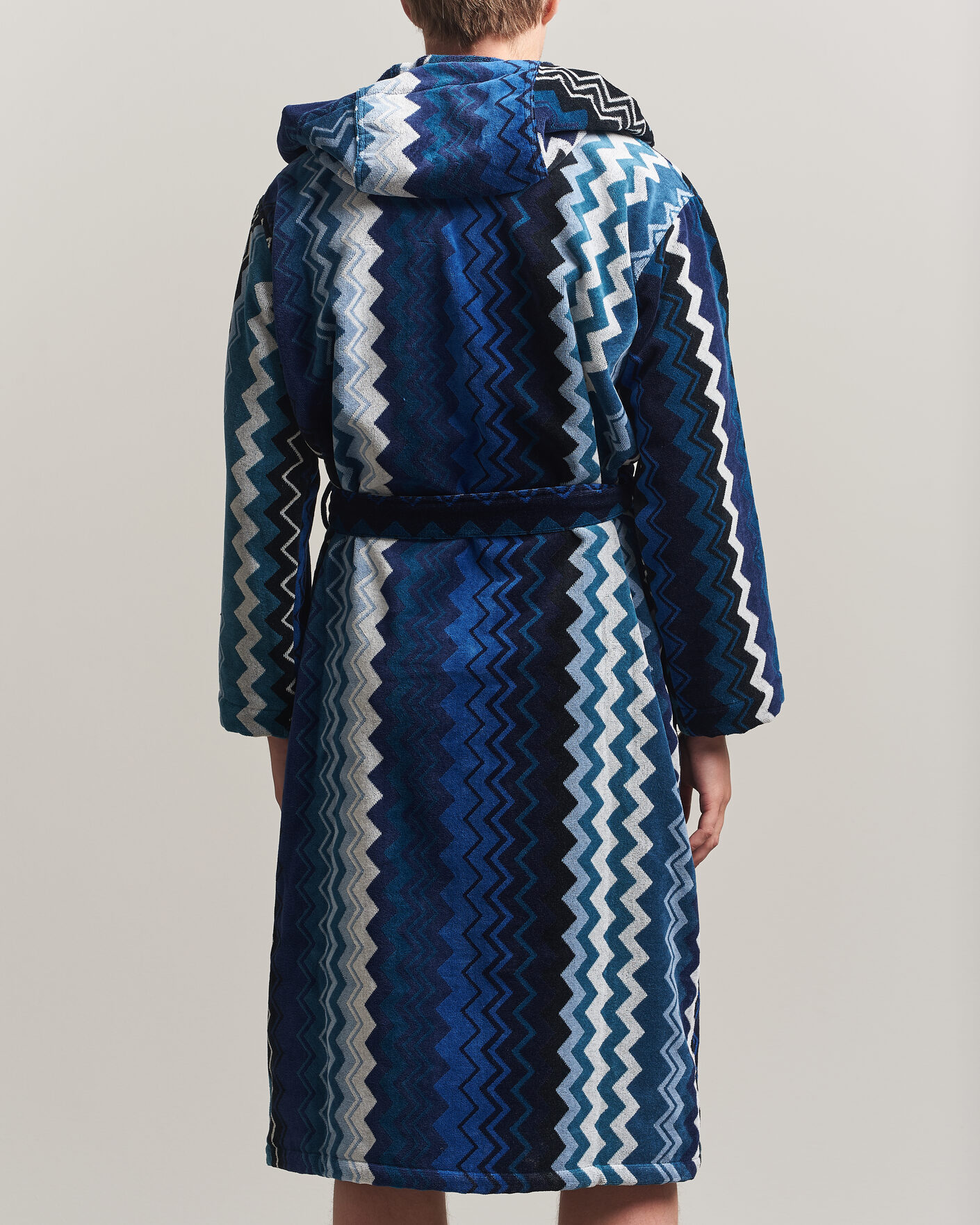 Hombres | Pijamas y batas | Missoni Home | Giacomo Hooded Bathrobe Multi Blue