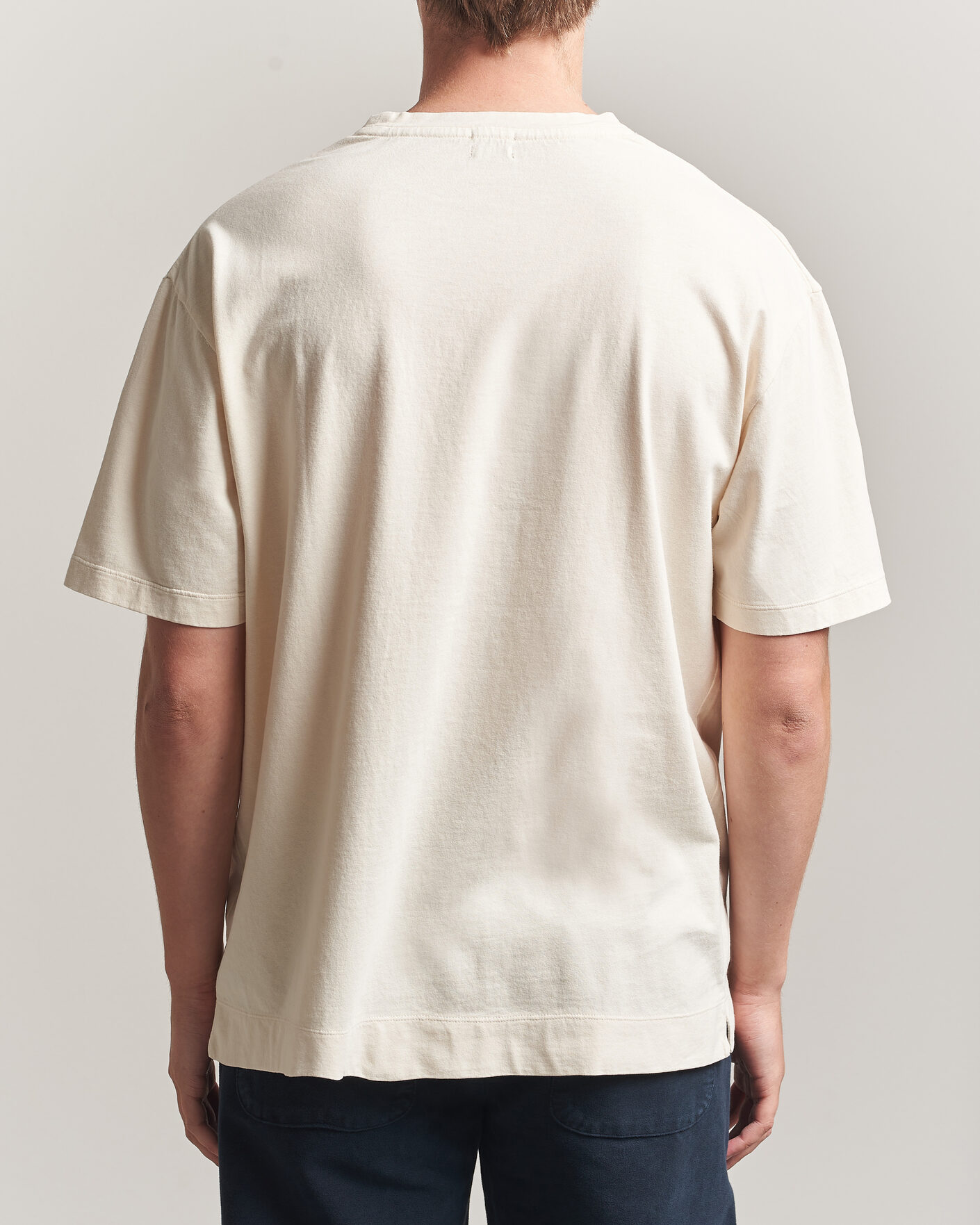 Hombres | Camisetas | Massimo Alba | Nevis Brushed Cotton T-Shirt Soft White