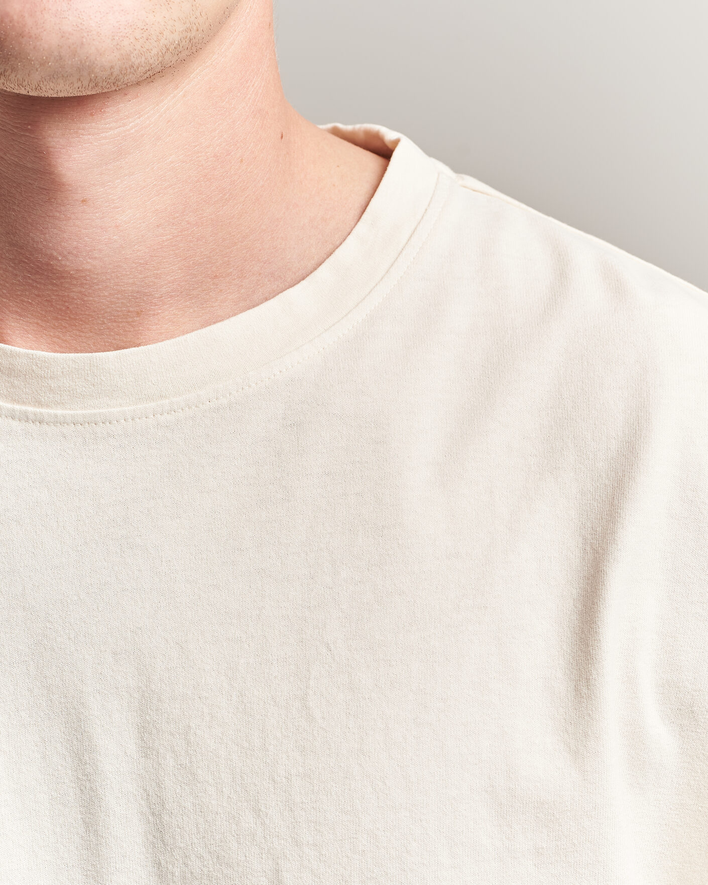 Hombres | Camisetas | Massimo Alba | Nevis Brushed Cotton T-Shirt Soft White