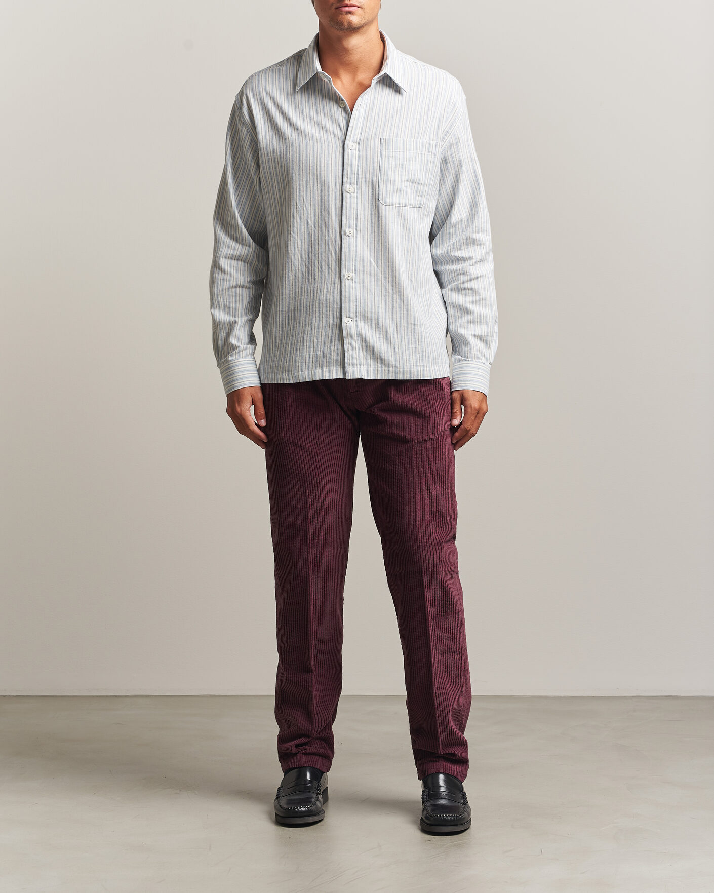 Hombres | Pantalones | Massimo Alba | Ionio Pleated Corduroy Pants Rose Brown