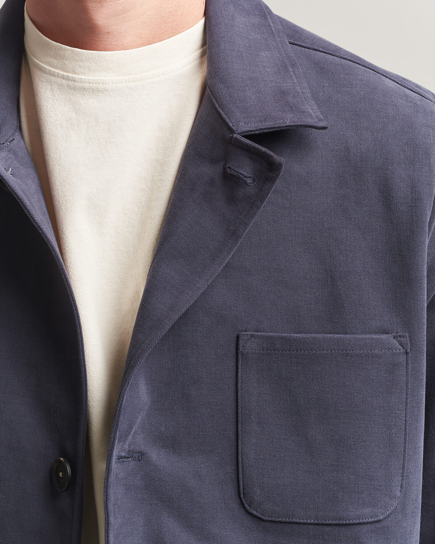 Hombres | Abrigos y chaquetas | Massimo Alba | Florida Brushed Cotton Jacket Navy