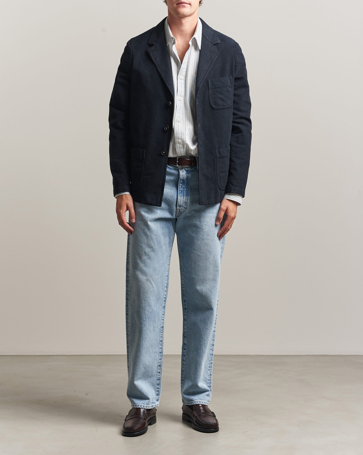 Hombres | Blazers | Massimo Alba | Baglietto Moleskine Jacket Navy