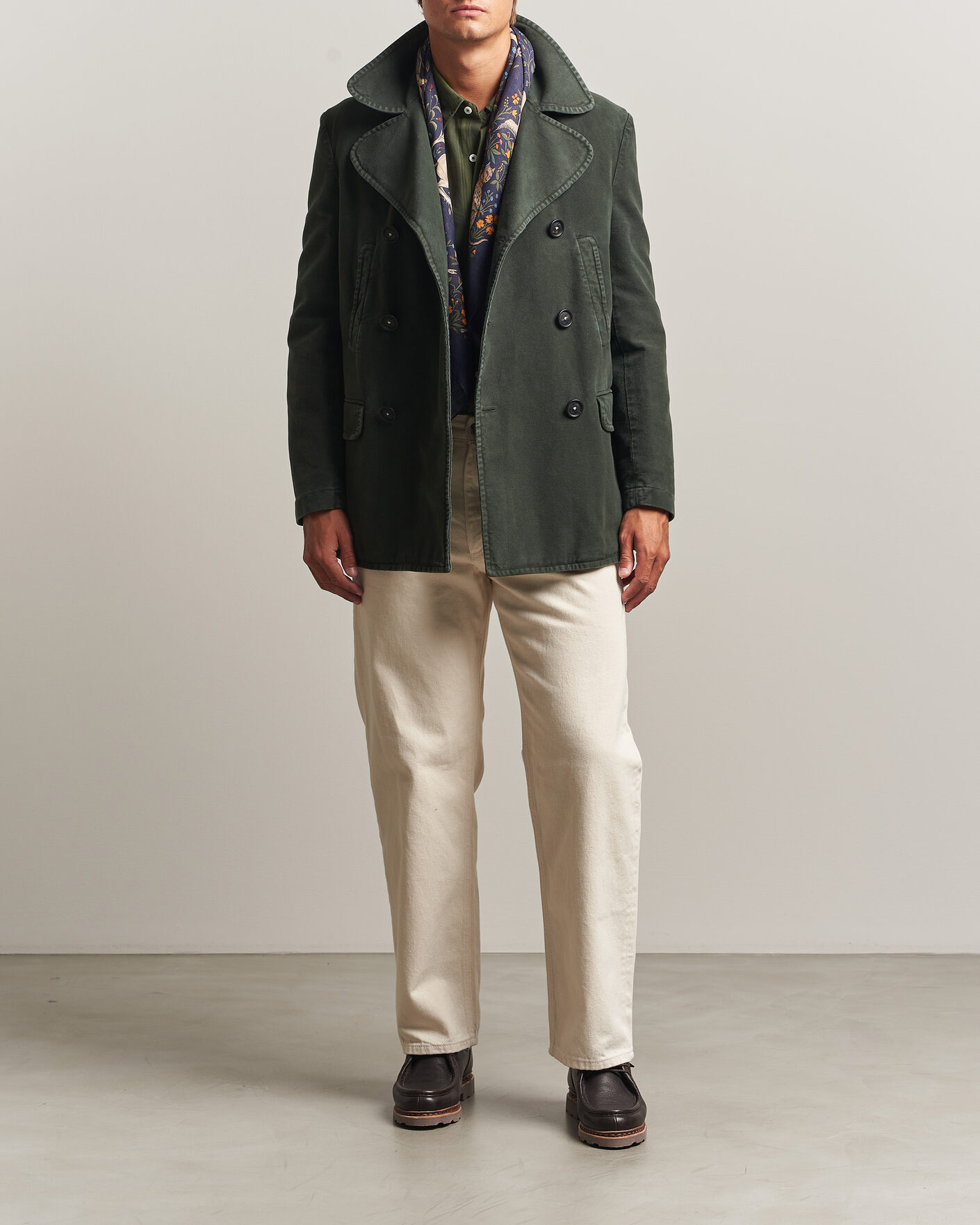 Hombres | Abrigos y chaquetas | Massimo Alba | Moleskine Peacoat Forest Night