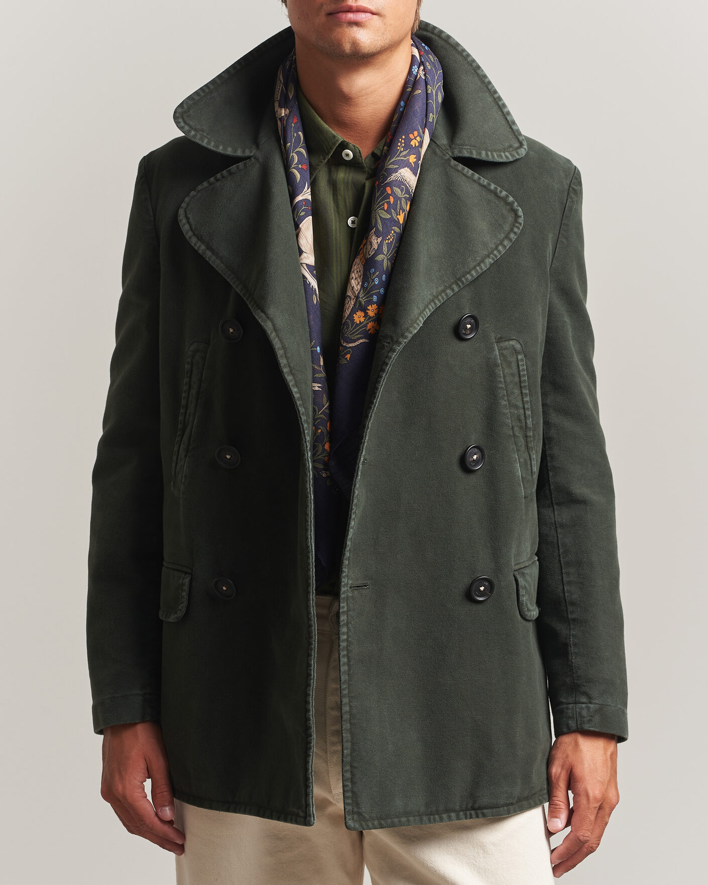 Hombres | Abrigos y chaquetas | Massimo Alba | Moleskine Peacoat Forest Night
