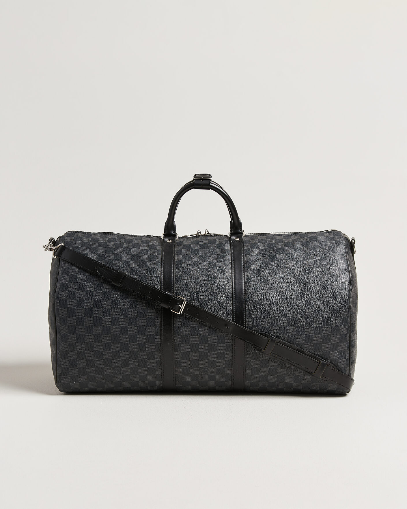 Hombres | Pre-Owned & Vintage Bags | Louis Vuitton Pre-Owned | Keepall 55 Bandouliére Damier Graphite