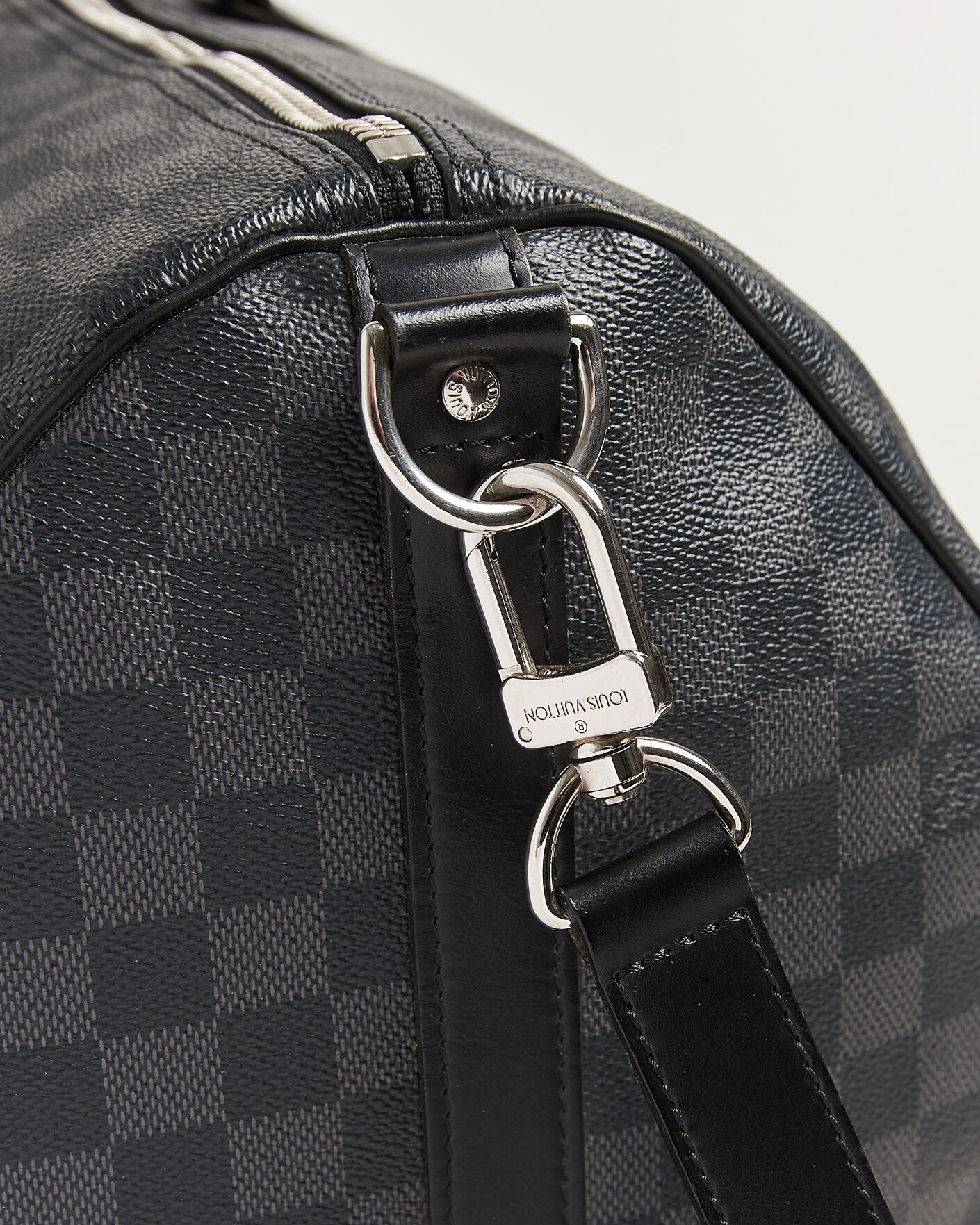Hombres | Pre-Owned & Vintage Bags | Louis Vuitton Pre-Owned | Keepall 55 Bandouliére Damier Graphite