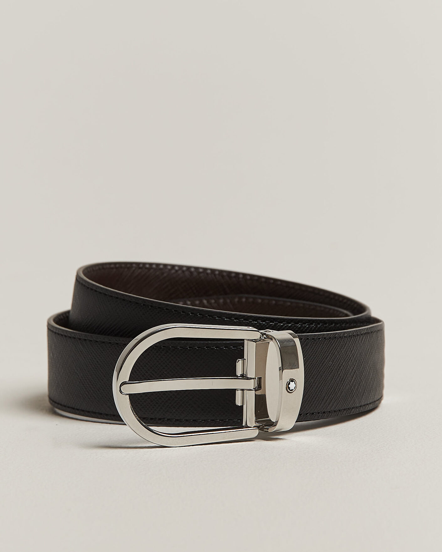 Hombres | Cinturones | Montblanc | Sartoial Horseshoe 30mm Reversible Belt Black/Brown