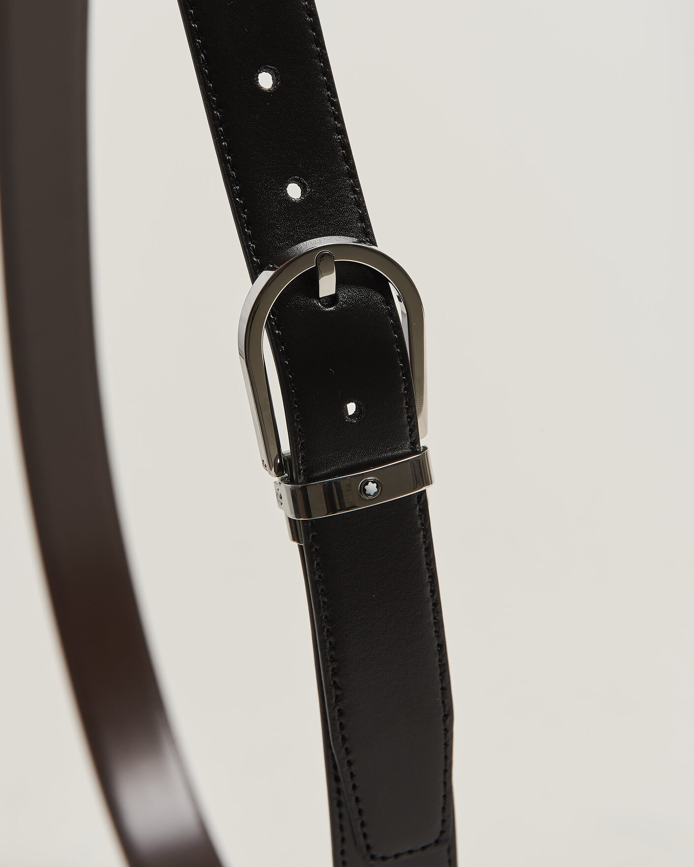 Hombres | Cinturones | Montblanc | Meisterstück Horseshoe 30mm Reversible Belt Black/Brown