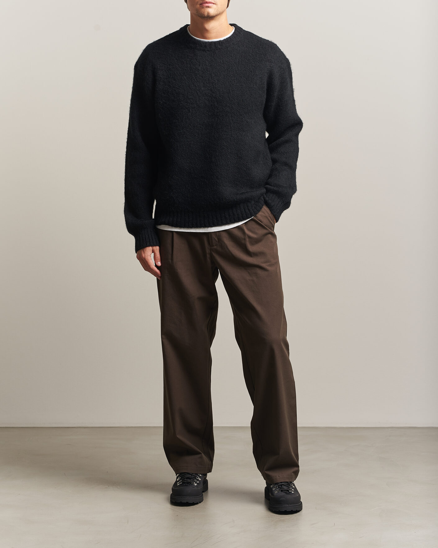 Hombres | Jerséis y prendas de punto | Carhartt WIP | Merton Knitted Alpaca Sweater Black