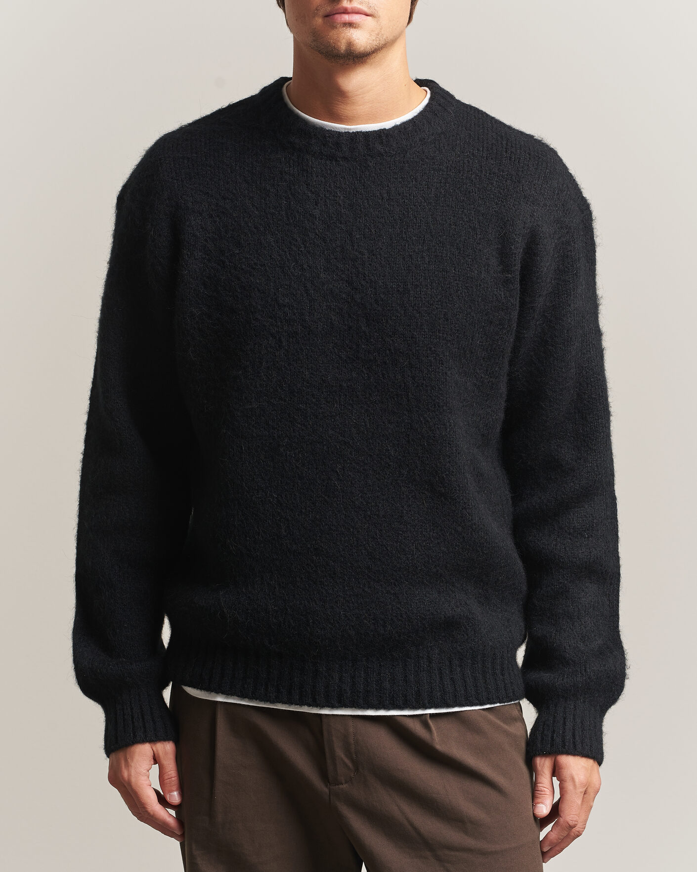 Hombres | Jerséis y prendas de punto | Carhartt WIP | Merton Knitted Alpaca Sweater Black