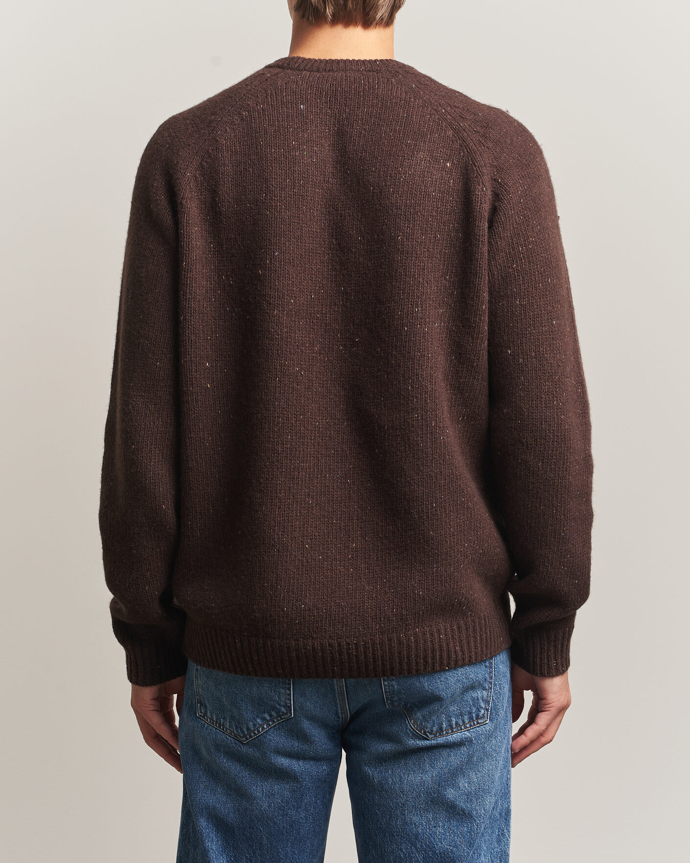 Hombres | Jerséis y prendas de punto | Carhartt WIP | Anglistic Wool/Cotton Sweater Tobacco