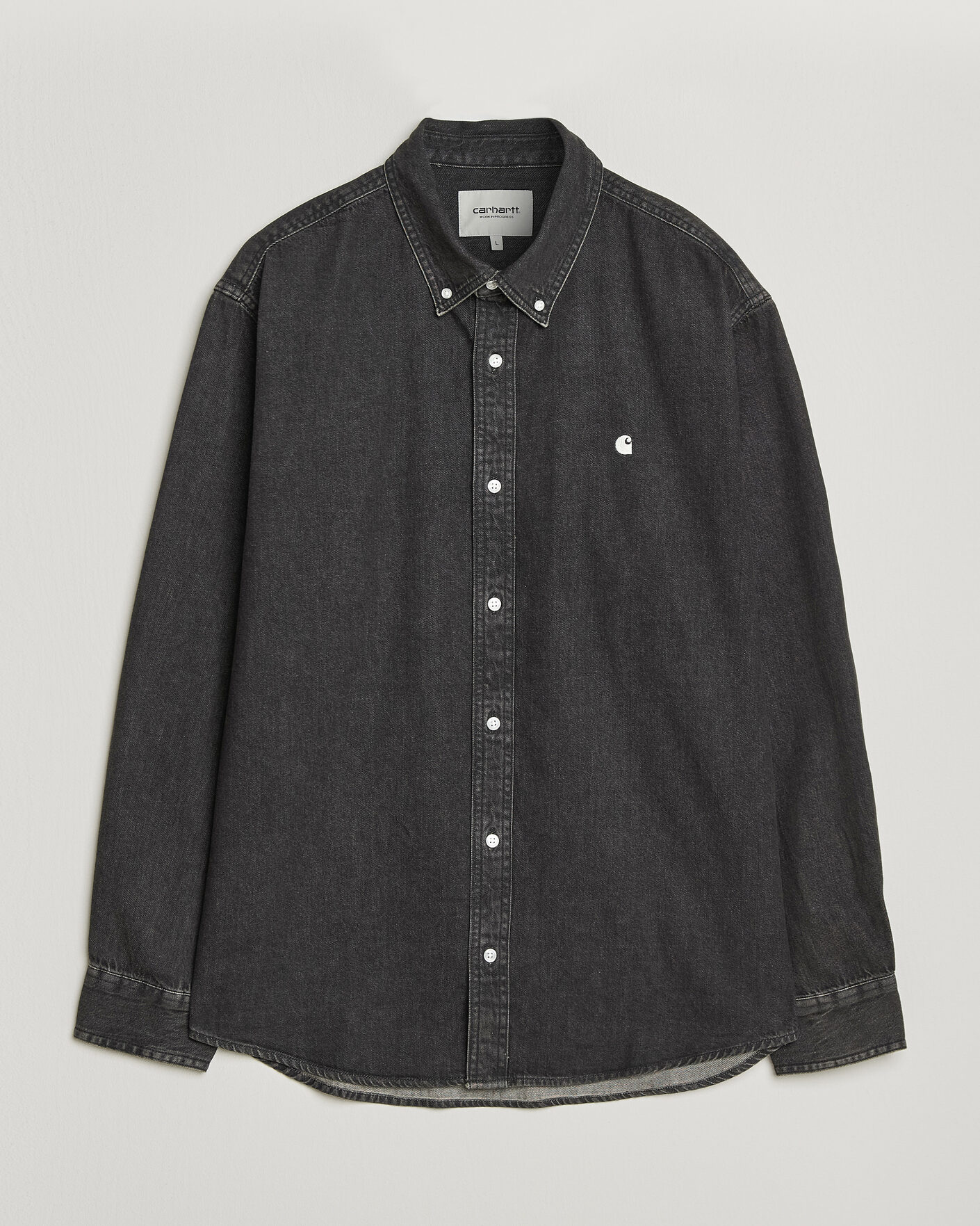 Hombres | Camisas | Carhartt WIP | Lucas Denim Shirt Black