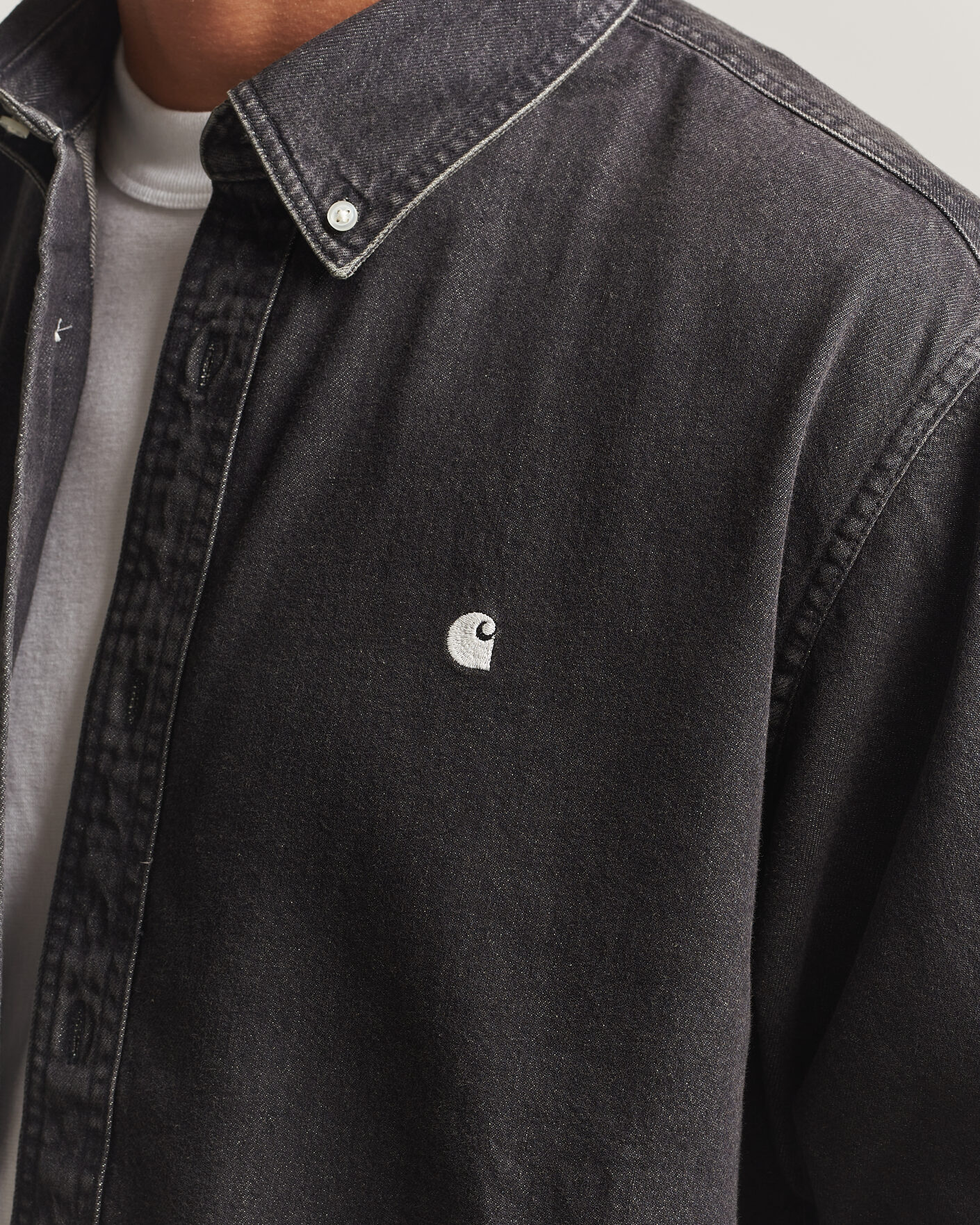 Hombres | Camisas | Carhartt WIP | Lucas Denim Shirt Black