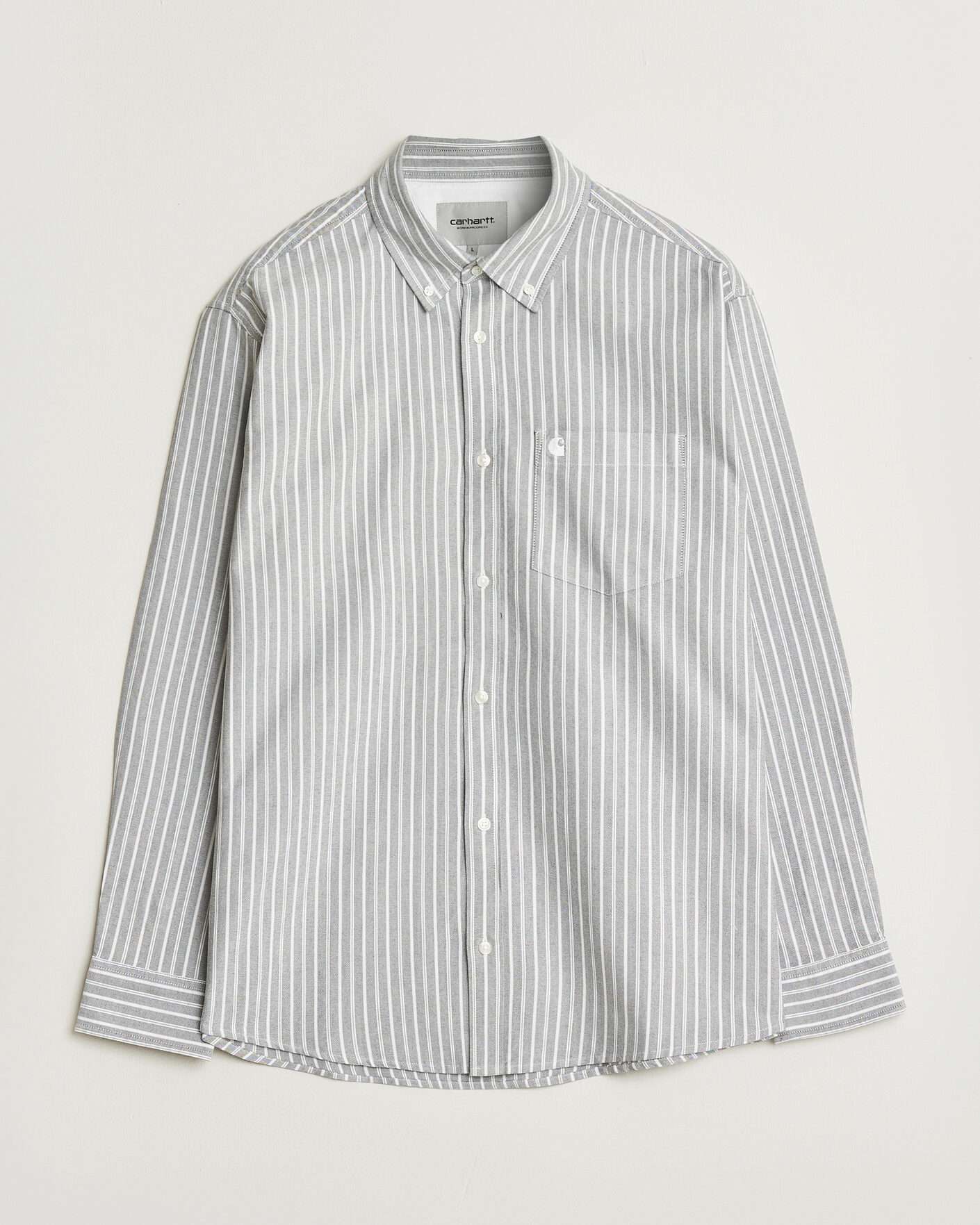 Hombres | Camisas | Carhartt WIP | Canan Striped Oxford Shirt Black