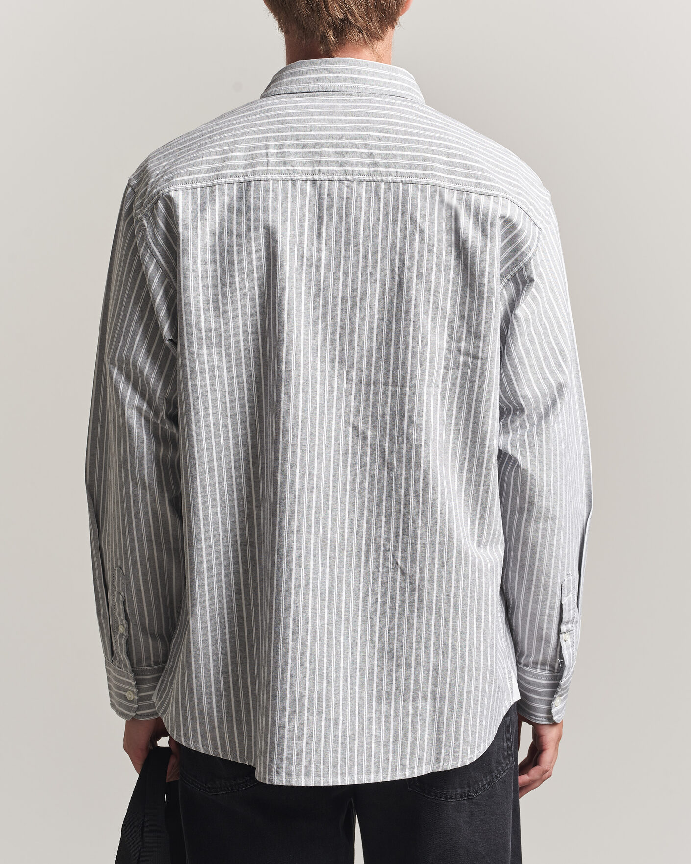 Hombres | Camisas | Carhartt WIP | Canan Striped Oxford Shirt Black