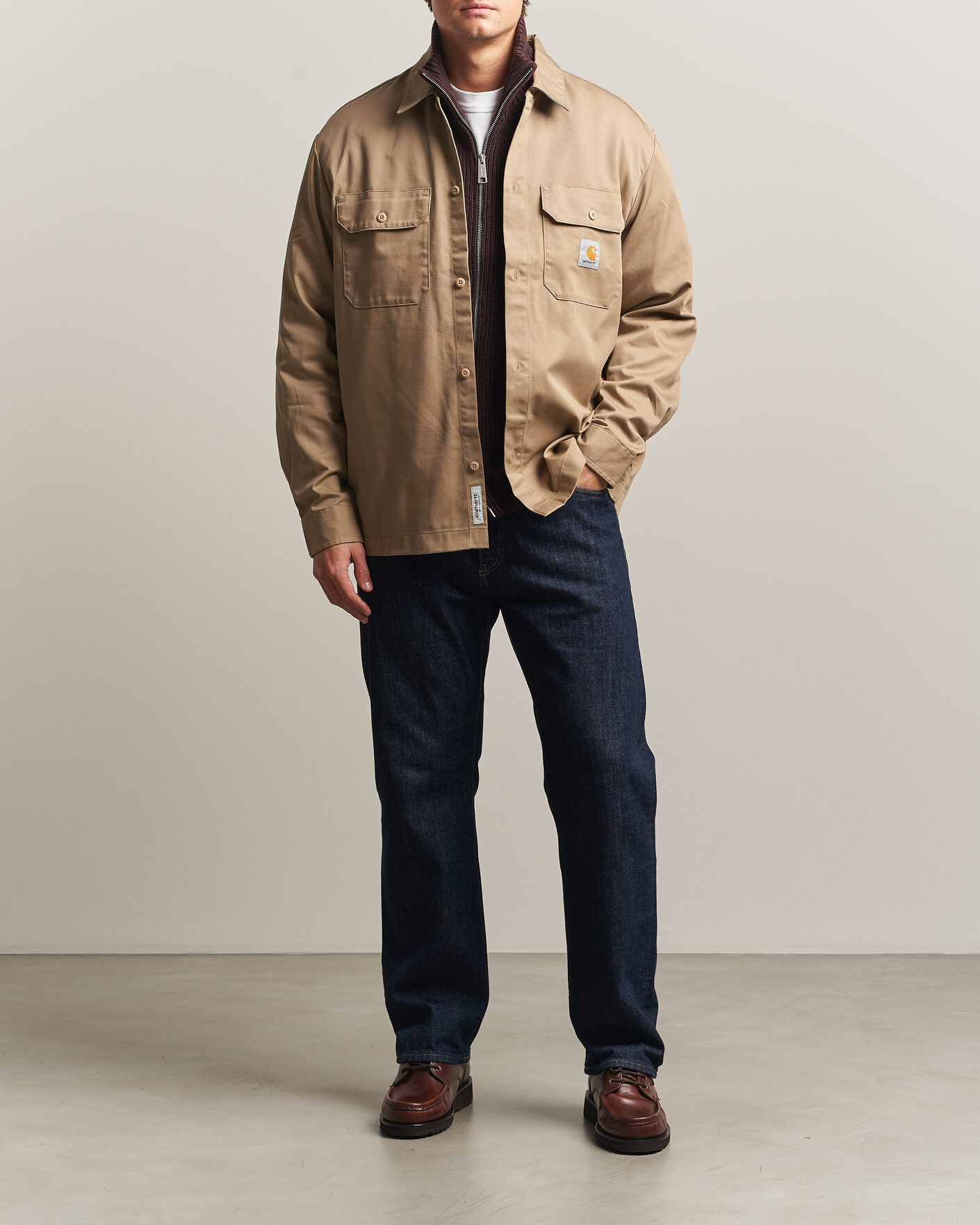 Hombres | Camisas | Carhartt WIP | Craft Twill Shirt Leather