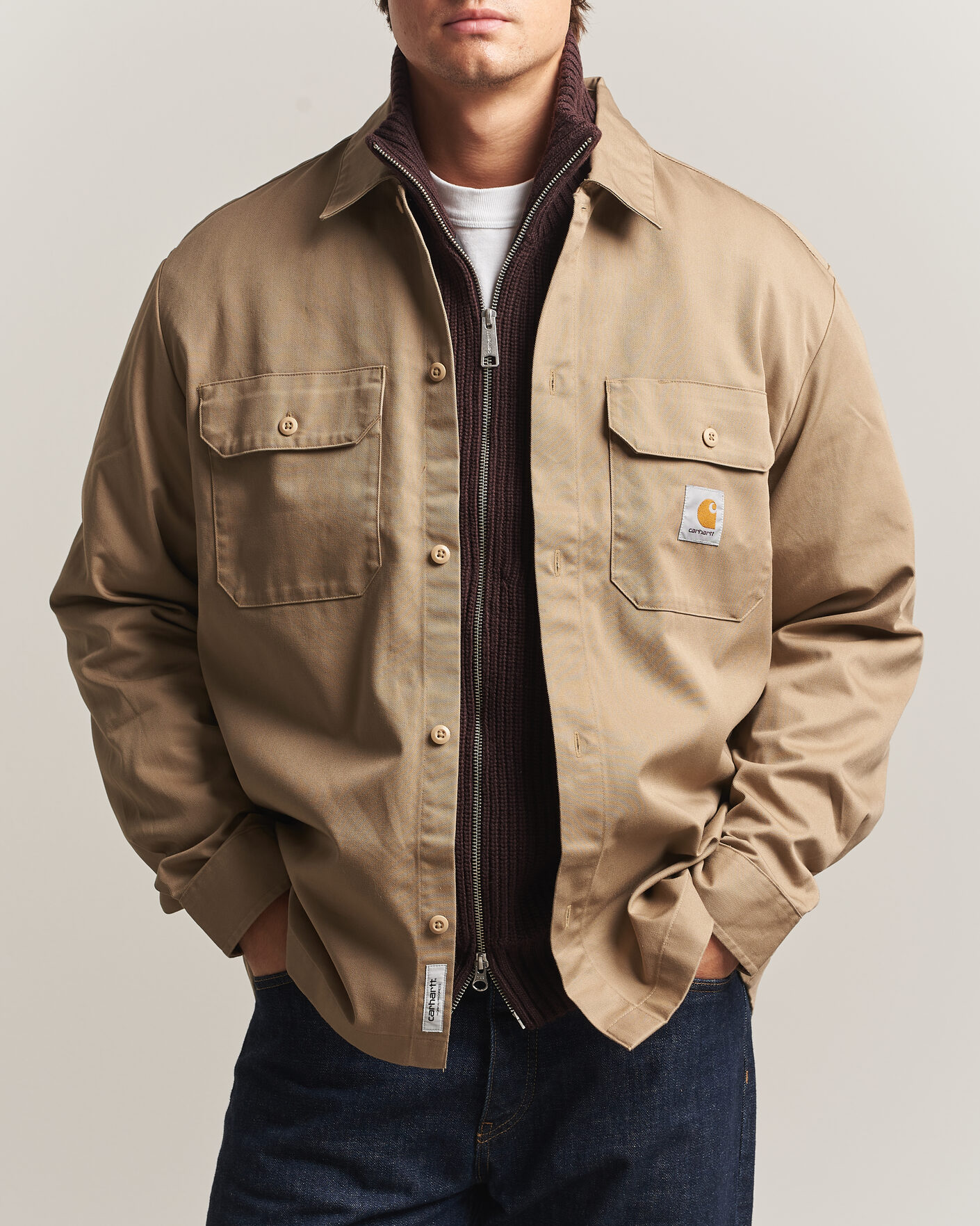 Hombres | Camisas | Carhartt WIP | Craft Twill Shirt Leather