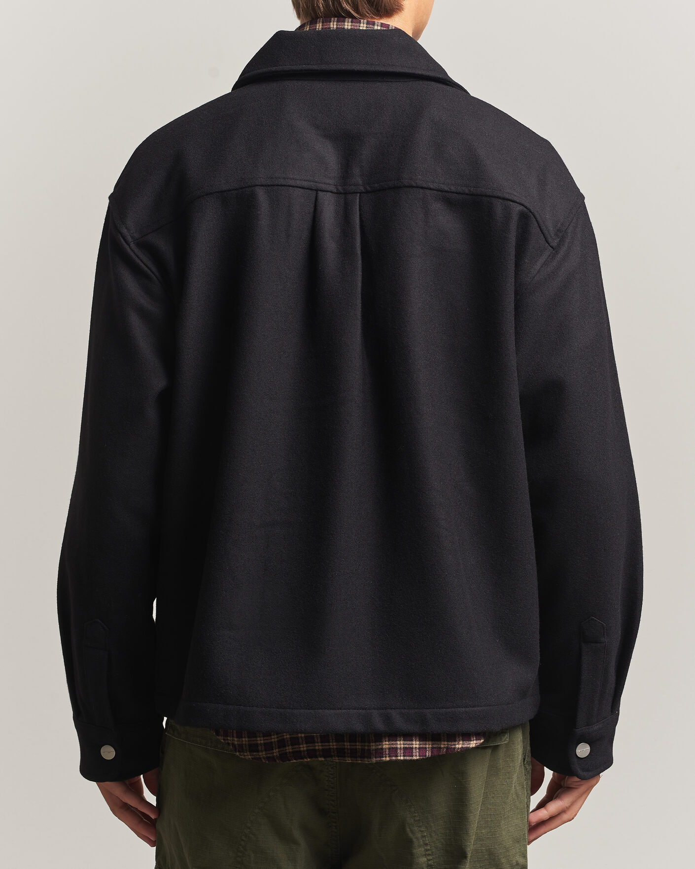 Hombres | Camisas | Carhartt WIP | Atoka Wool Zip Shirt Jacket Black