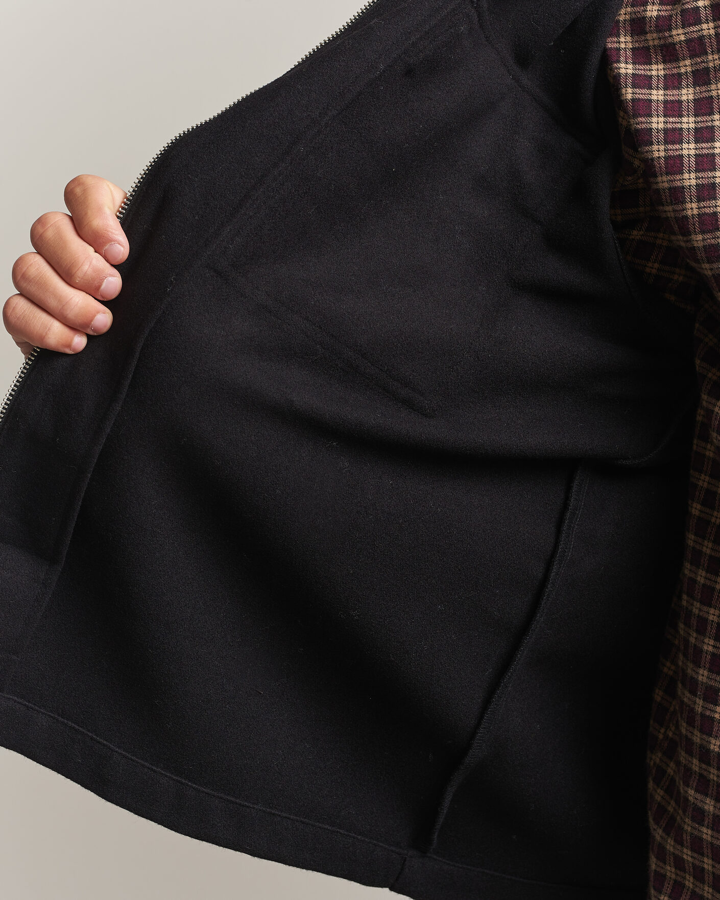 Hombres | Camisas | Carhartt WIP | Atoka Wool Zip Shirt Jacket Black