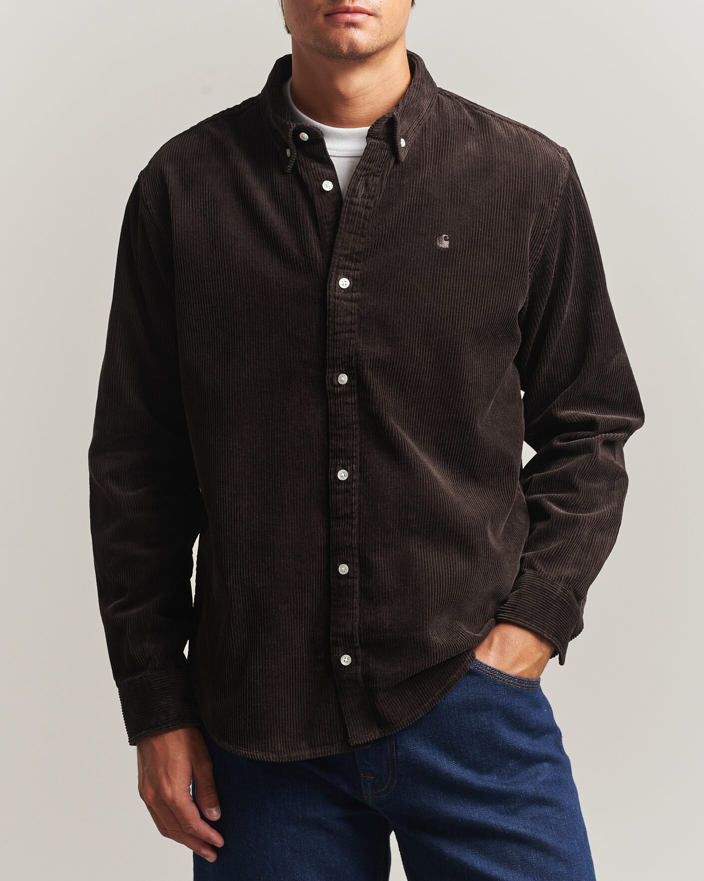 Hombres | Camisas | Carhartt WIP | Madison Cord Shirt Tobacco