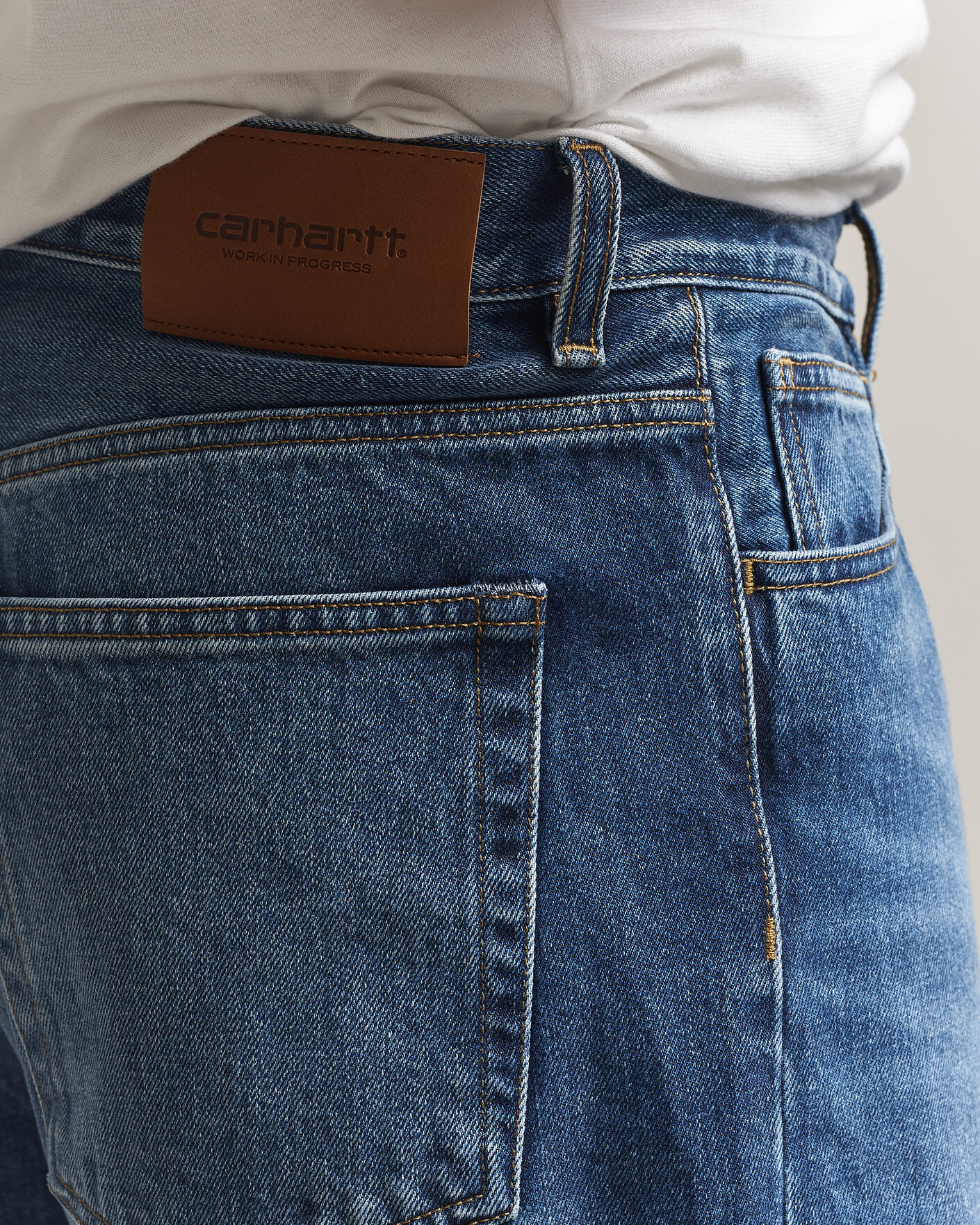 Hombres | Pantalones | Carhartt WIP | Payson Pant Blue Marble Used Wash
