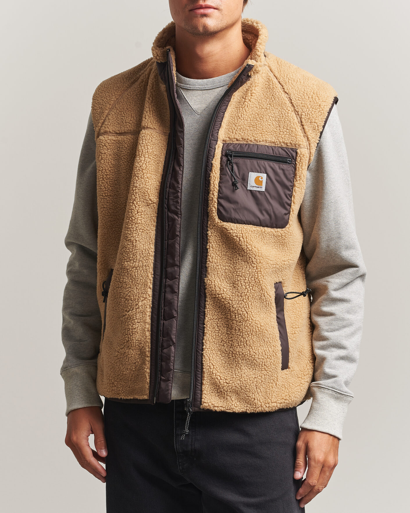 Hombres | Chalecos | Carhartt WIP | Prentis Pile Vest Tobacco