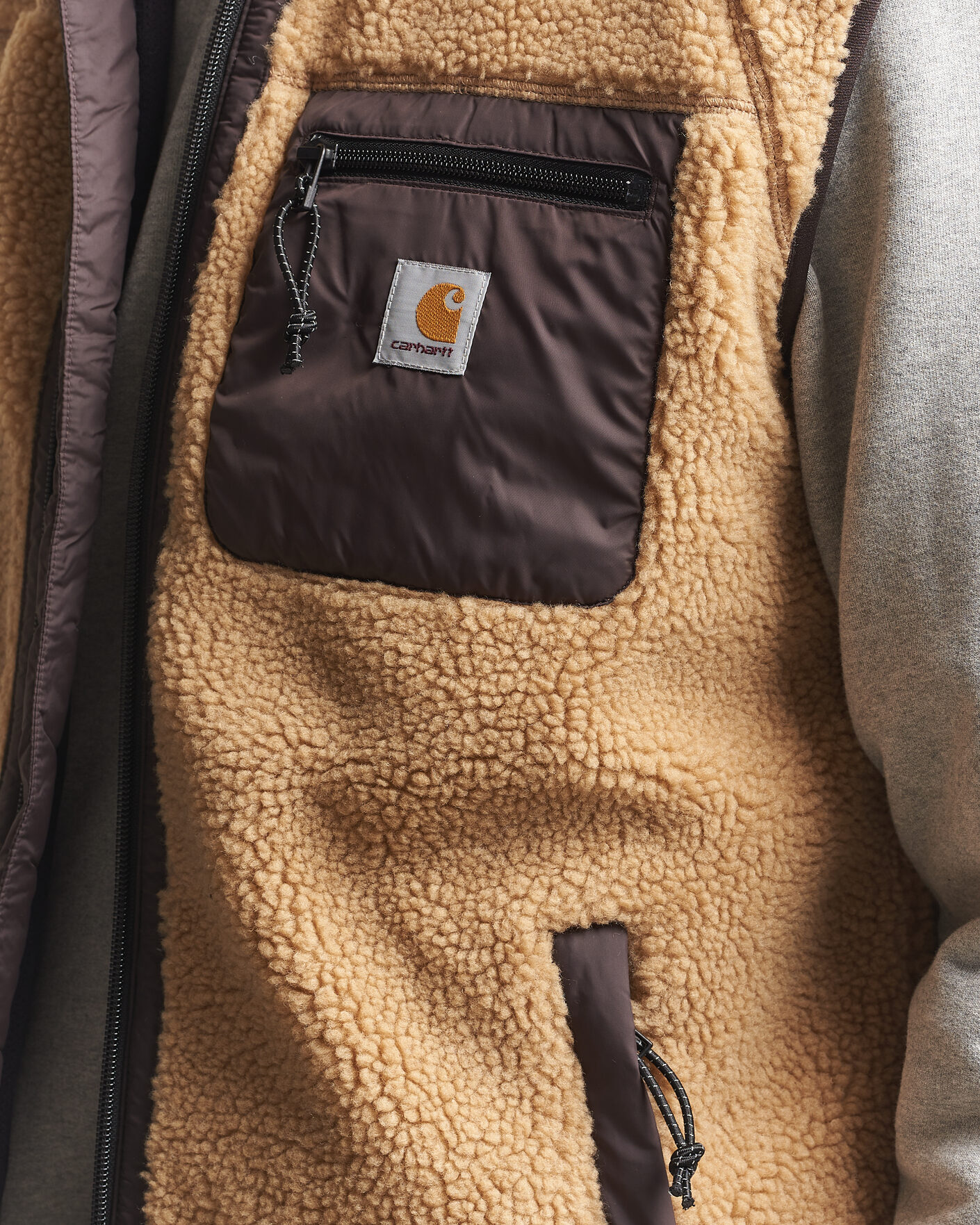 Hombres | Chalecos | Carhartt WIP | Prentis Pile Vest Tobacco