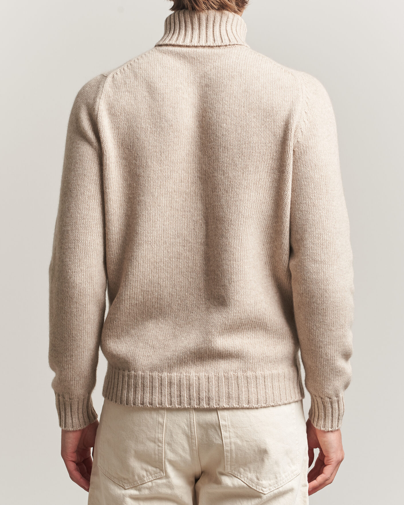 Hombres | Jerséis y prendas de punto | Fedeli | Wool/Cashmere Rollneck Beige