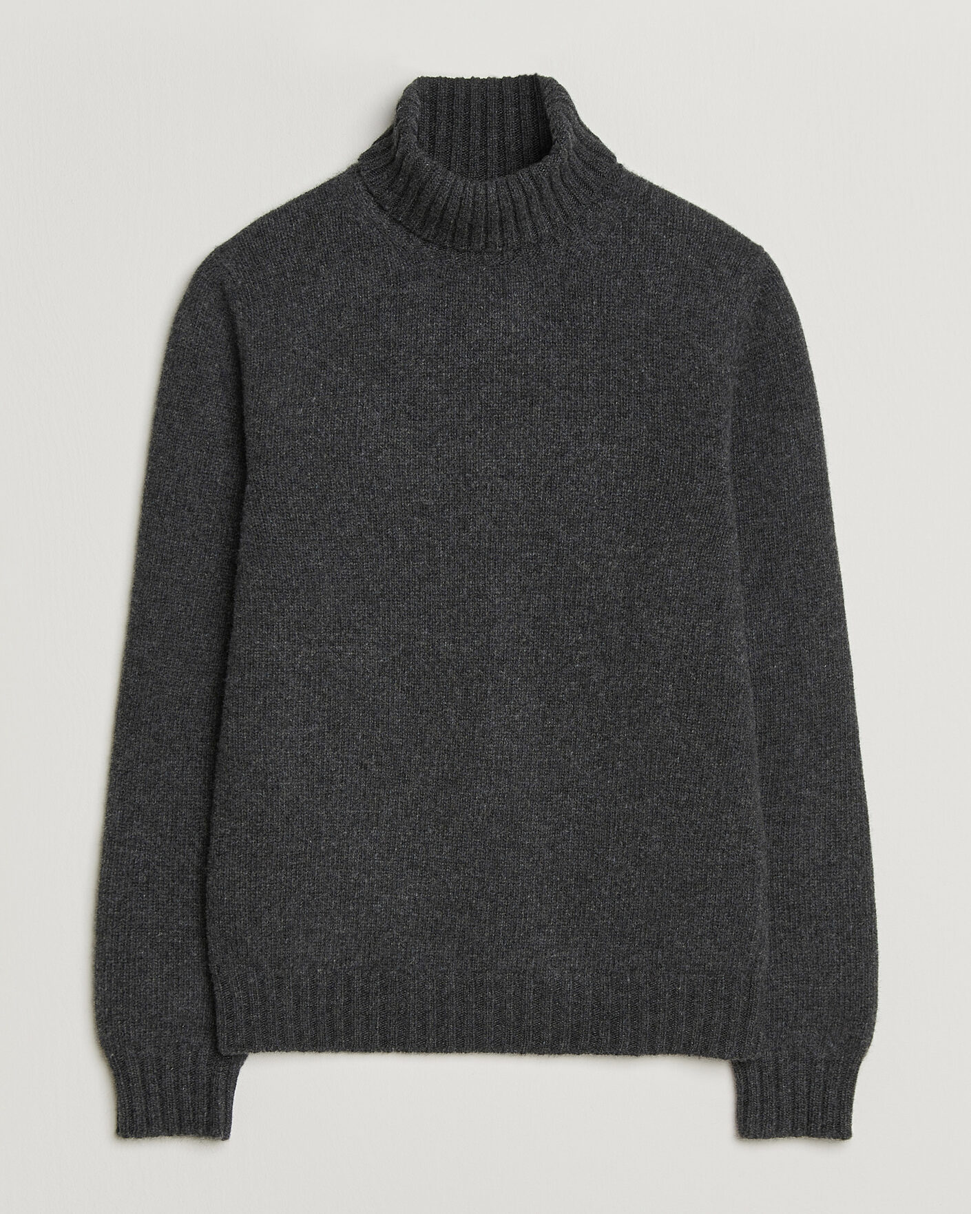 Hombres | Jerséis y prendas de punto | Fedeli | Wool/Cashmere Rollneck Anthracite