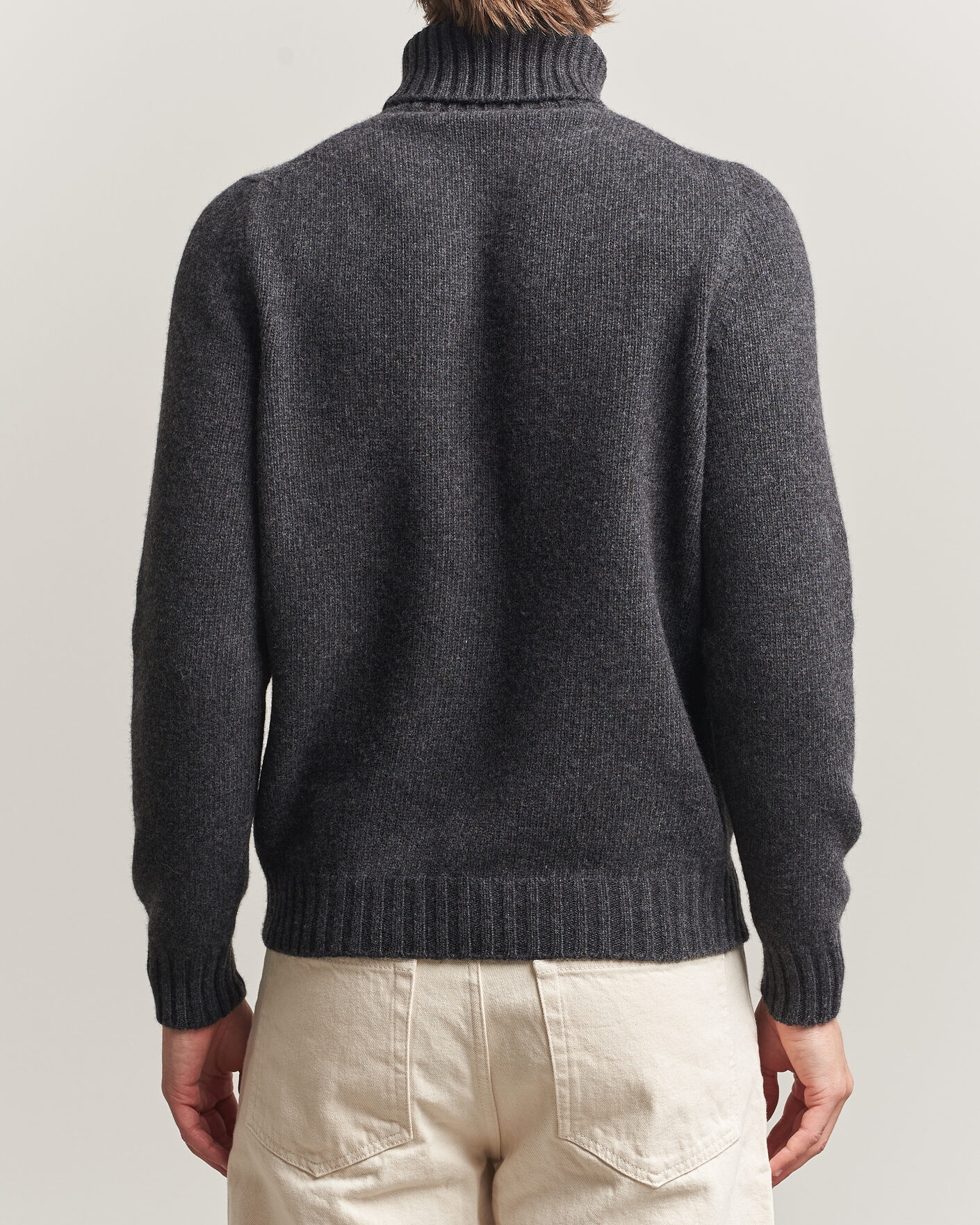 Hombres | Jerséis y prendas de punto | Fedeli | Wool/Cashmere Rollneck Anthracite