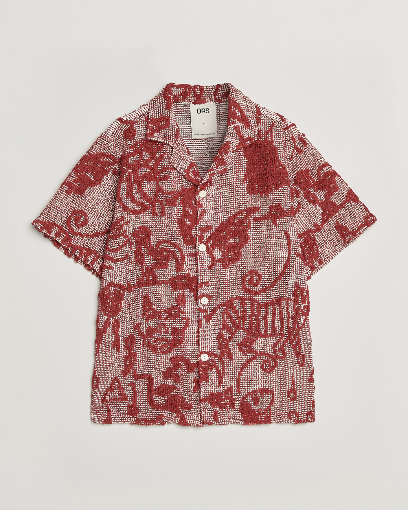 Hombres | Camisas | OAS | Arcano Cuba Short Sleeve Shirt Red
