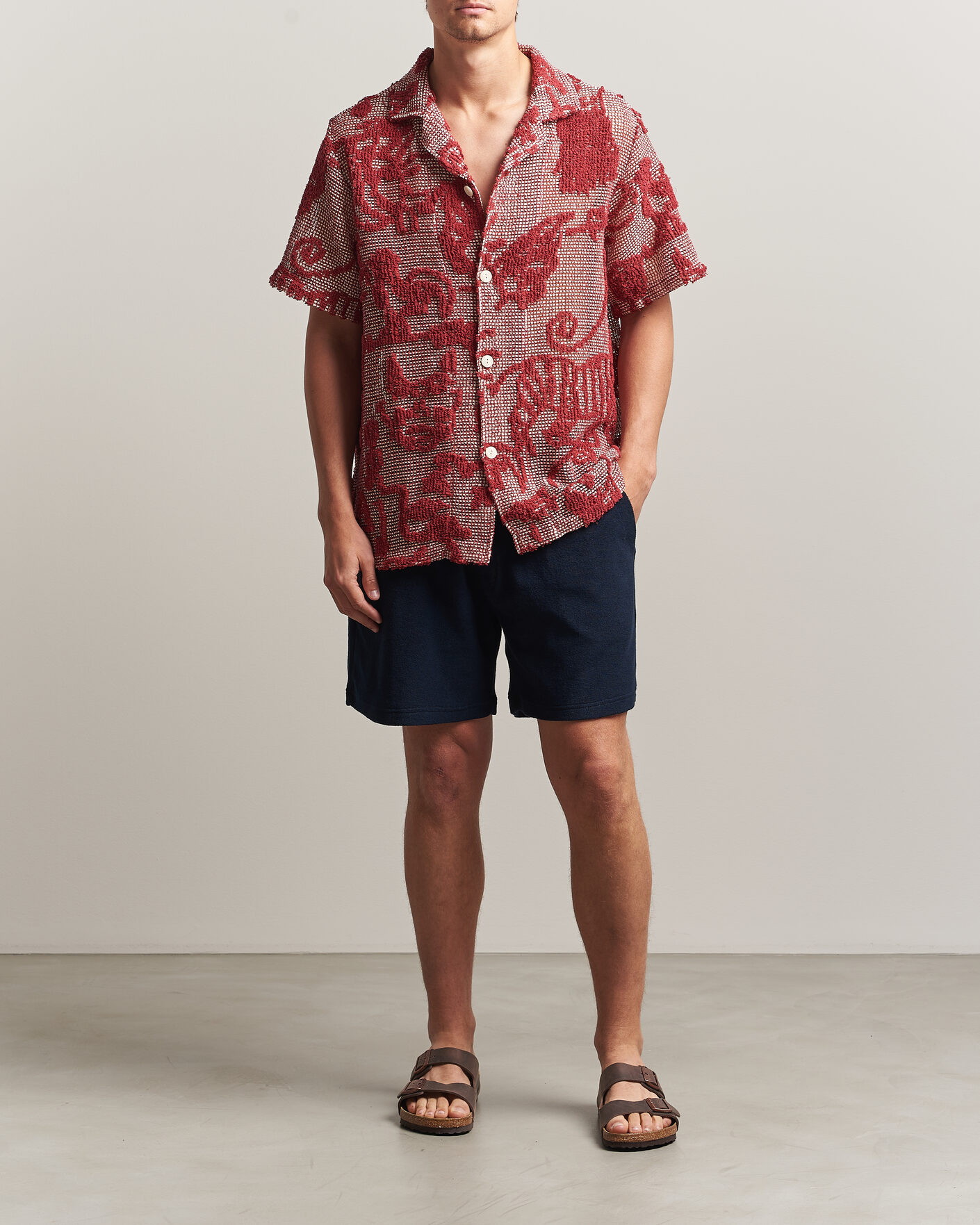Hombres | Camisas | OAS | Arcano Cuba Short Sleeve Shirt Red