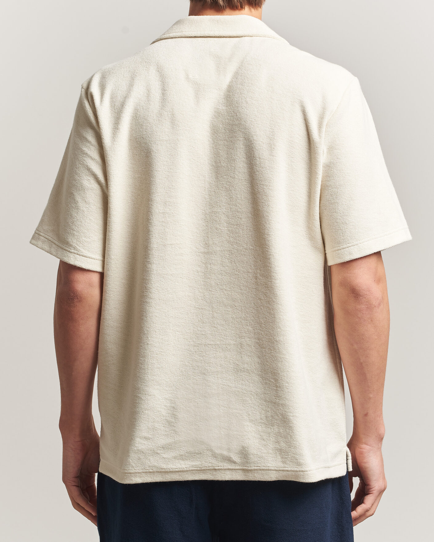 Hombres | Polos | OAS | Novo Regular Fit Terry Polo Ecru