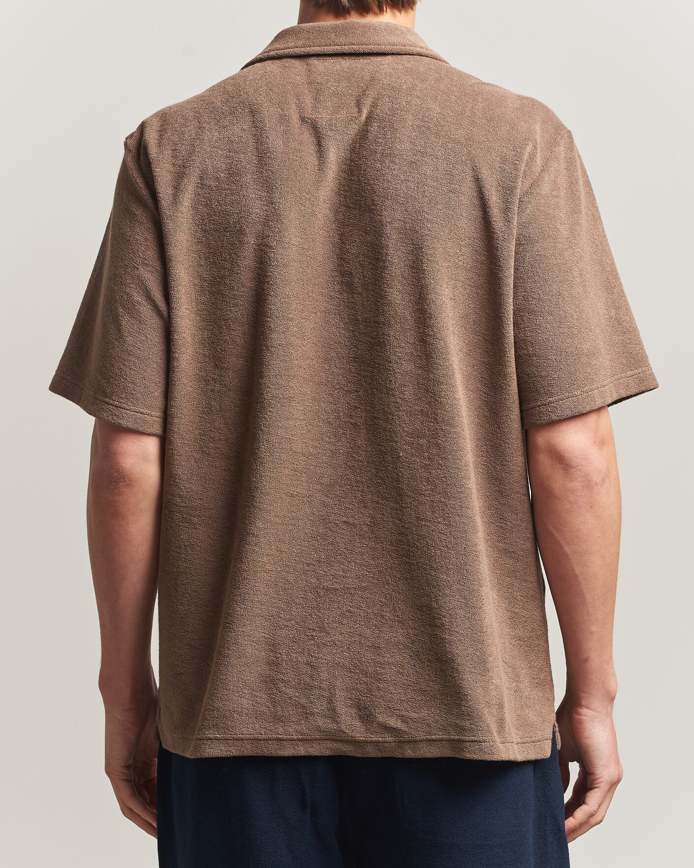 Hombres | Polos | OAS | Novo Regular Fit Terry Polo Brown