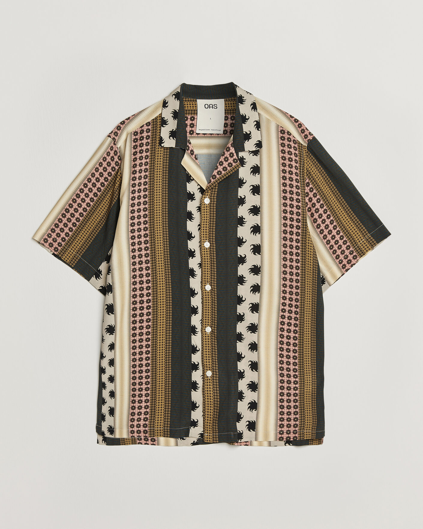 Hombres | Camisas | OAS | Mixset Rocco Printed Cuba Short Sleeve Shirt Multi