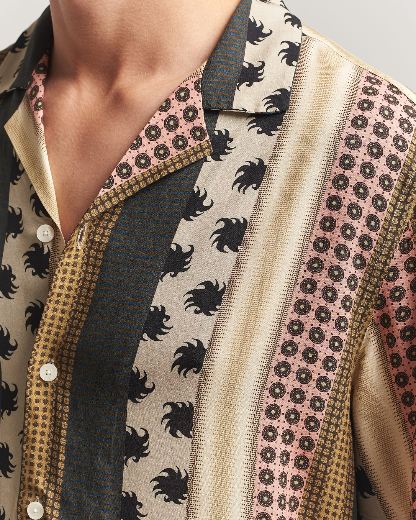 Hombres | Camisas | OAS | Mixset Rocco Printed Cuba Short Sleeve Shirt Multi
